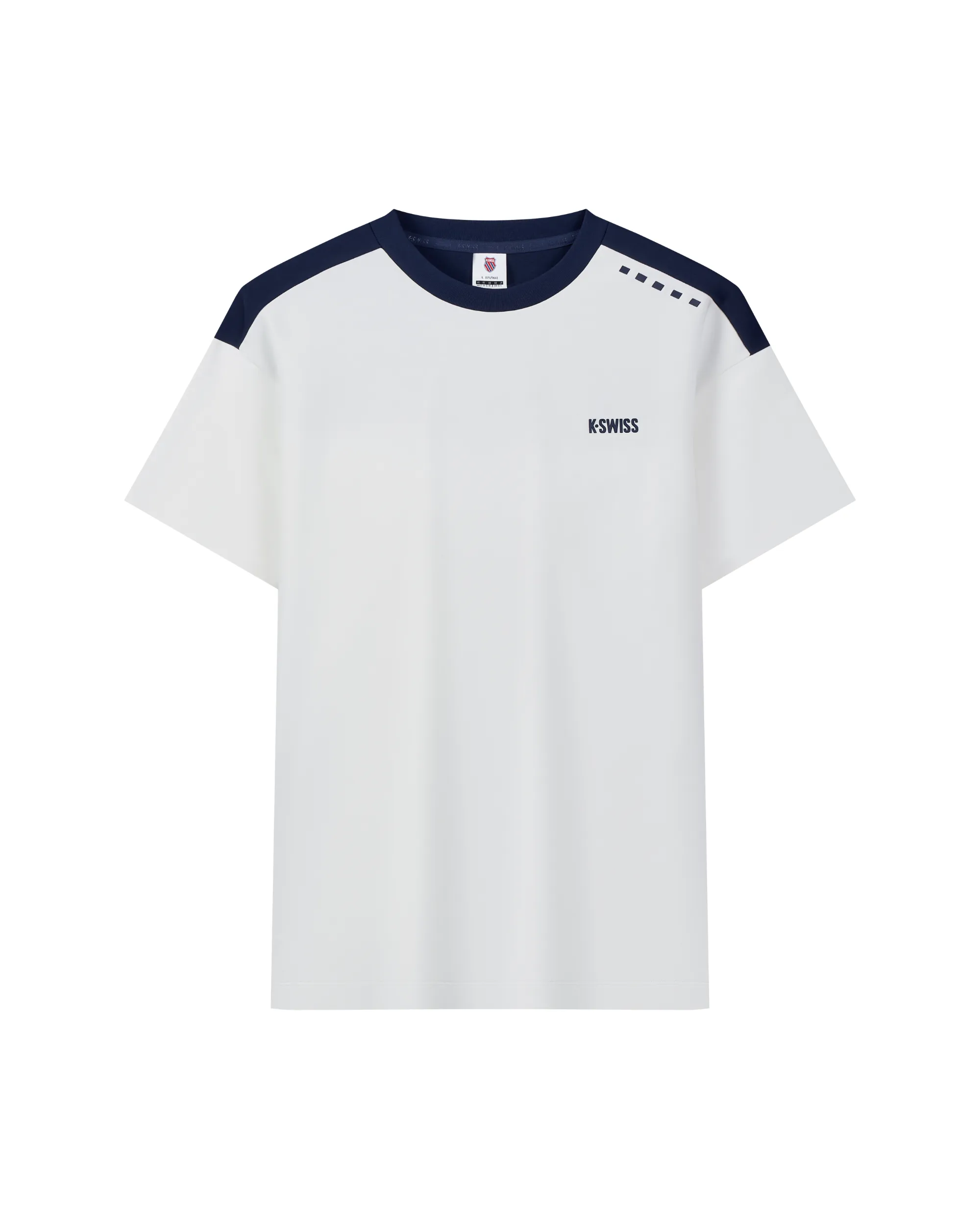 109863-115 | MEN'S K-SWISS LOGO T-SHIRT | WHITE/SPECIAL