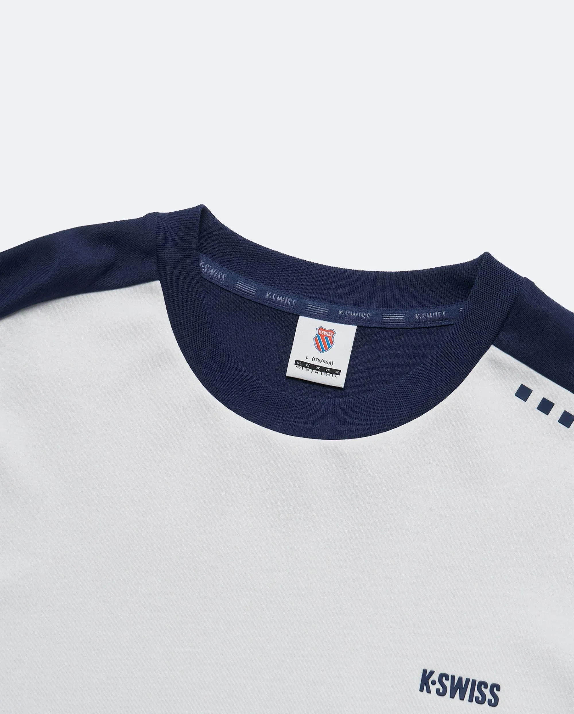 109863-115 | MEN'S K-SWISS LOGO T-SHIRT | WHITE/SPECIAL
