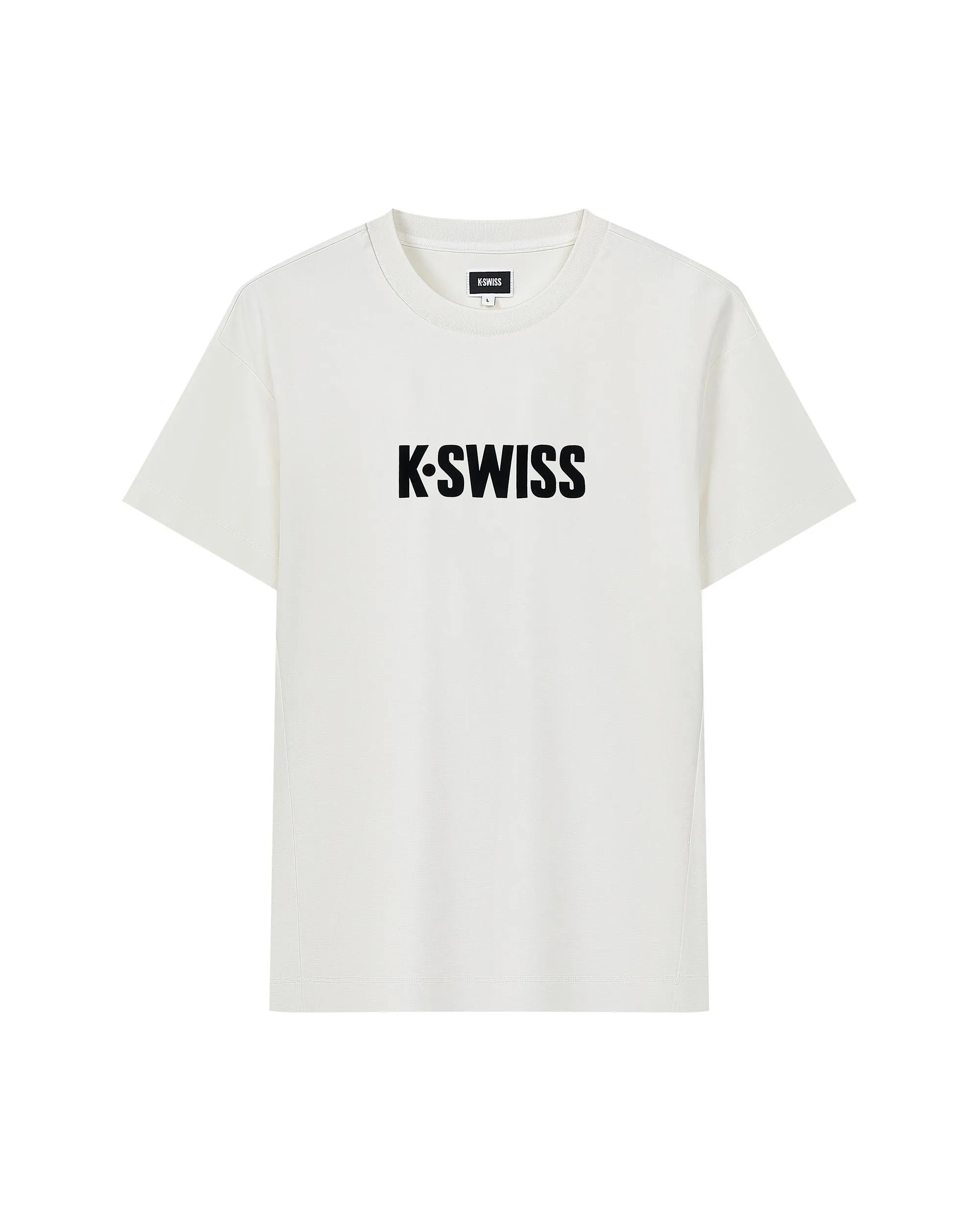 109876-115 | MEN'S K-SWISS LOGO T-SHIRT | WHITE/SPECIAL