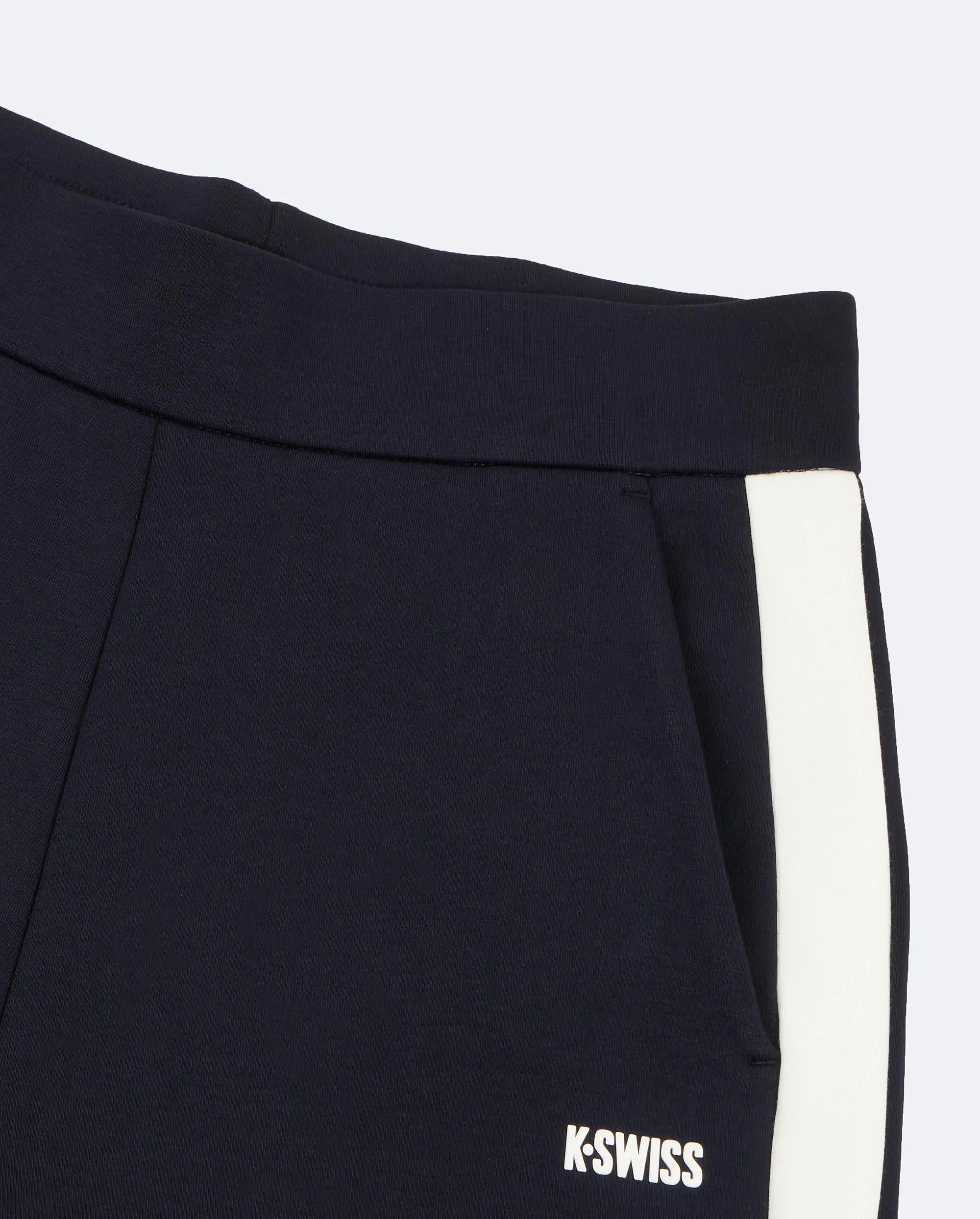 1911515-401 | WOMEN'S K-SWISS LOGO HIGH WAIST FLARED PANTS | NAVY/WHITE