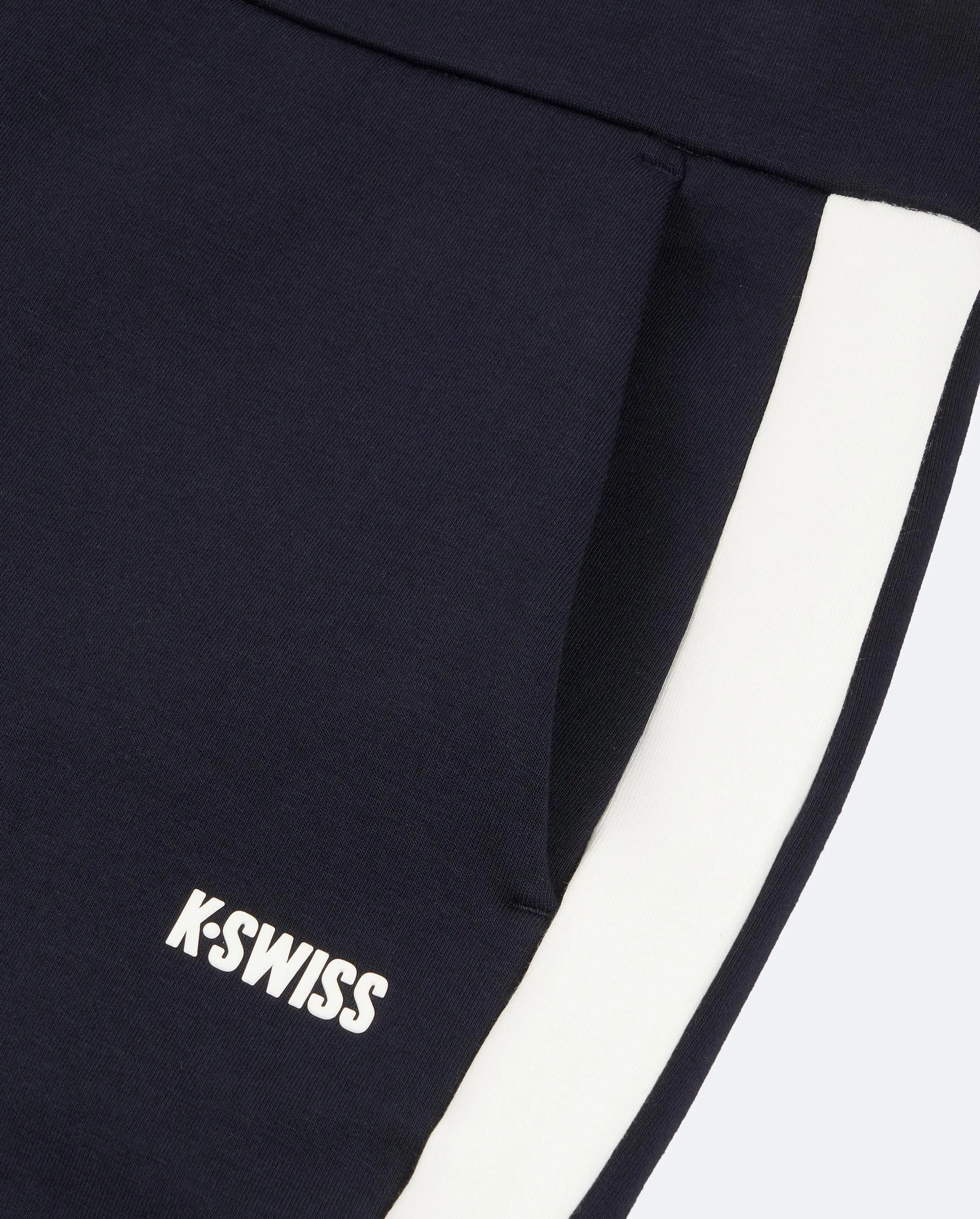 1911515-401 | WOMEN'S K-SWISS LOGO HIGH WAIST FLARED PANTS | NAVY/WHITE