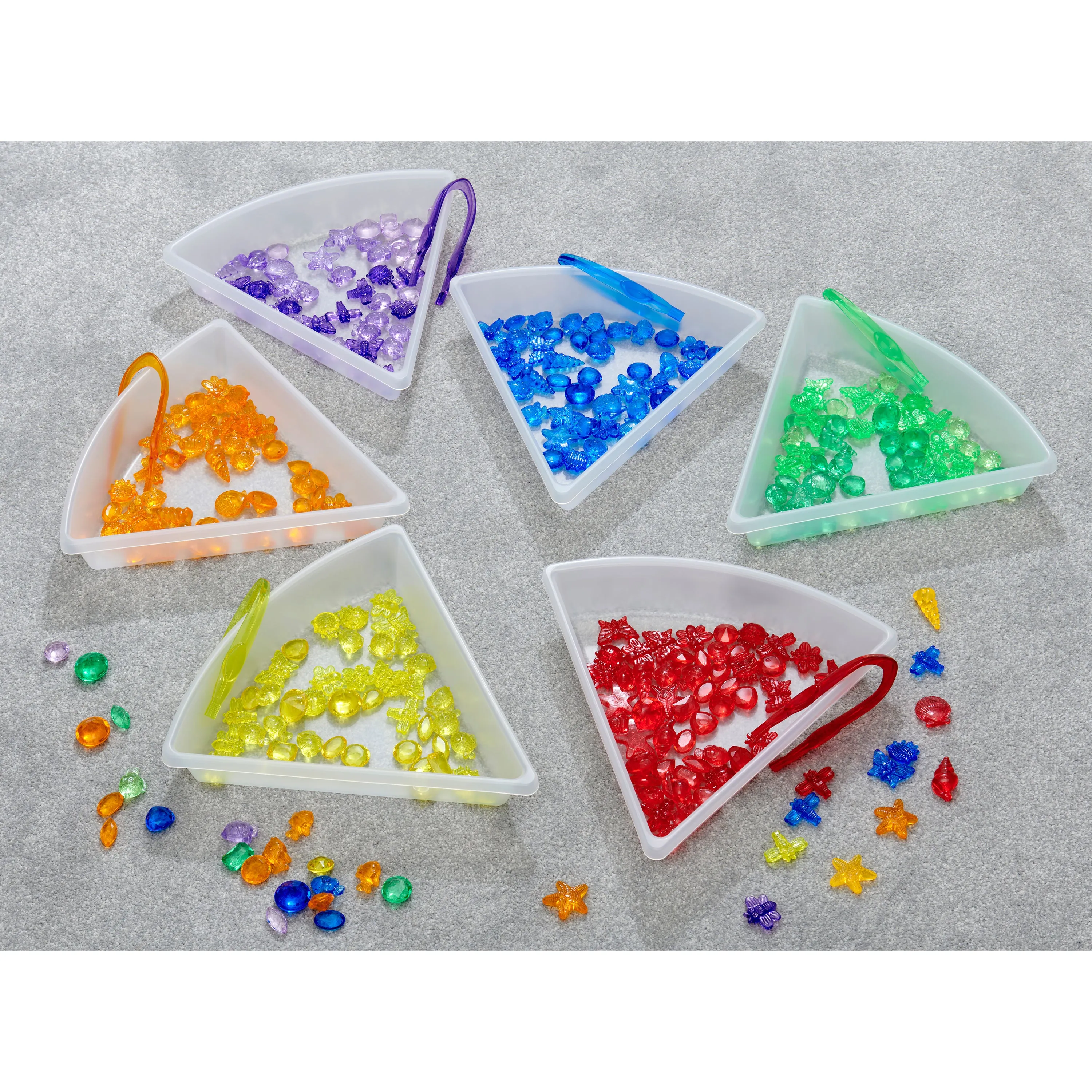 6-Piece Discovery Trays for Sensory Play