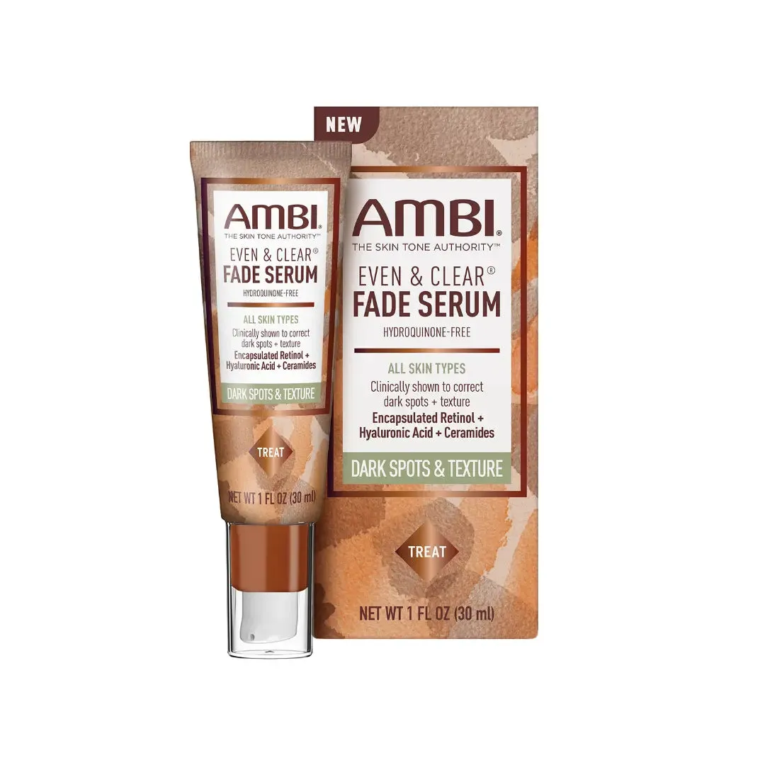 AMBI Even & Clear Fade Serum Retinol - Dark Spots & Texture 1 oz