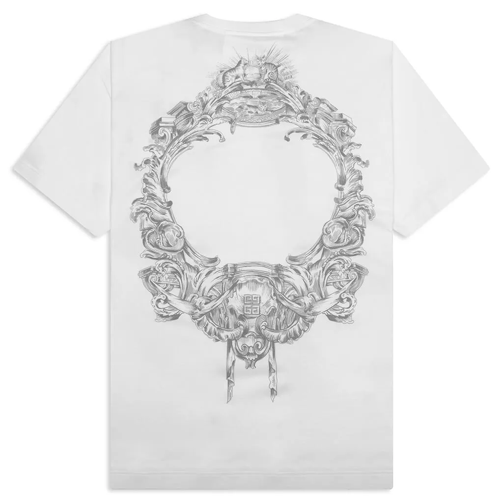 Baroque Print S/S T-Shirt - White