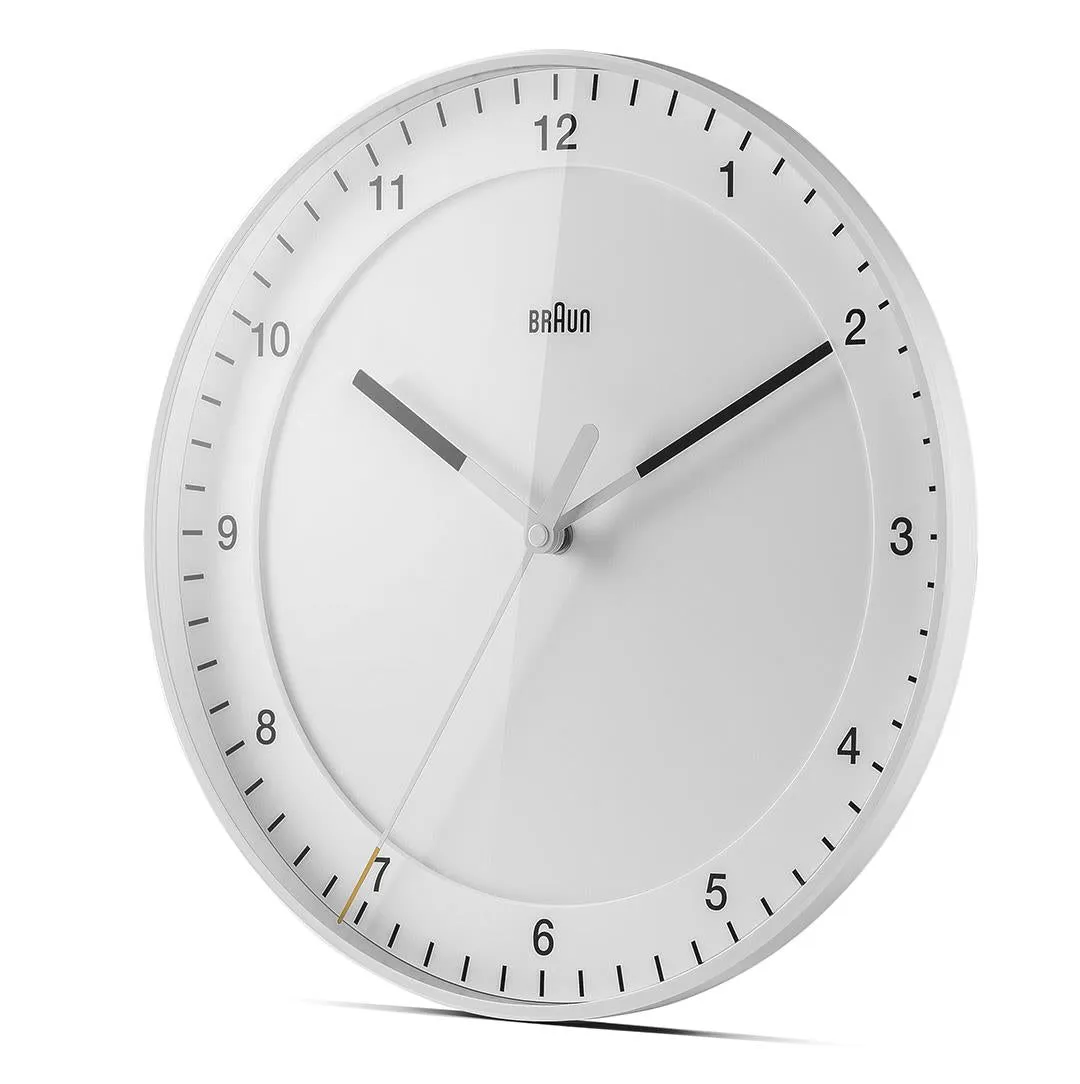 BC17 Braun classic large analogue wall clock - white
