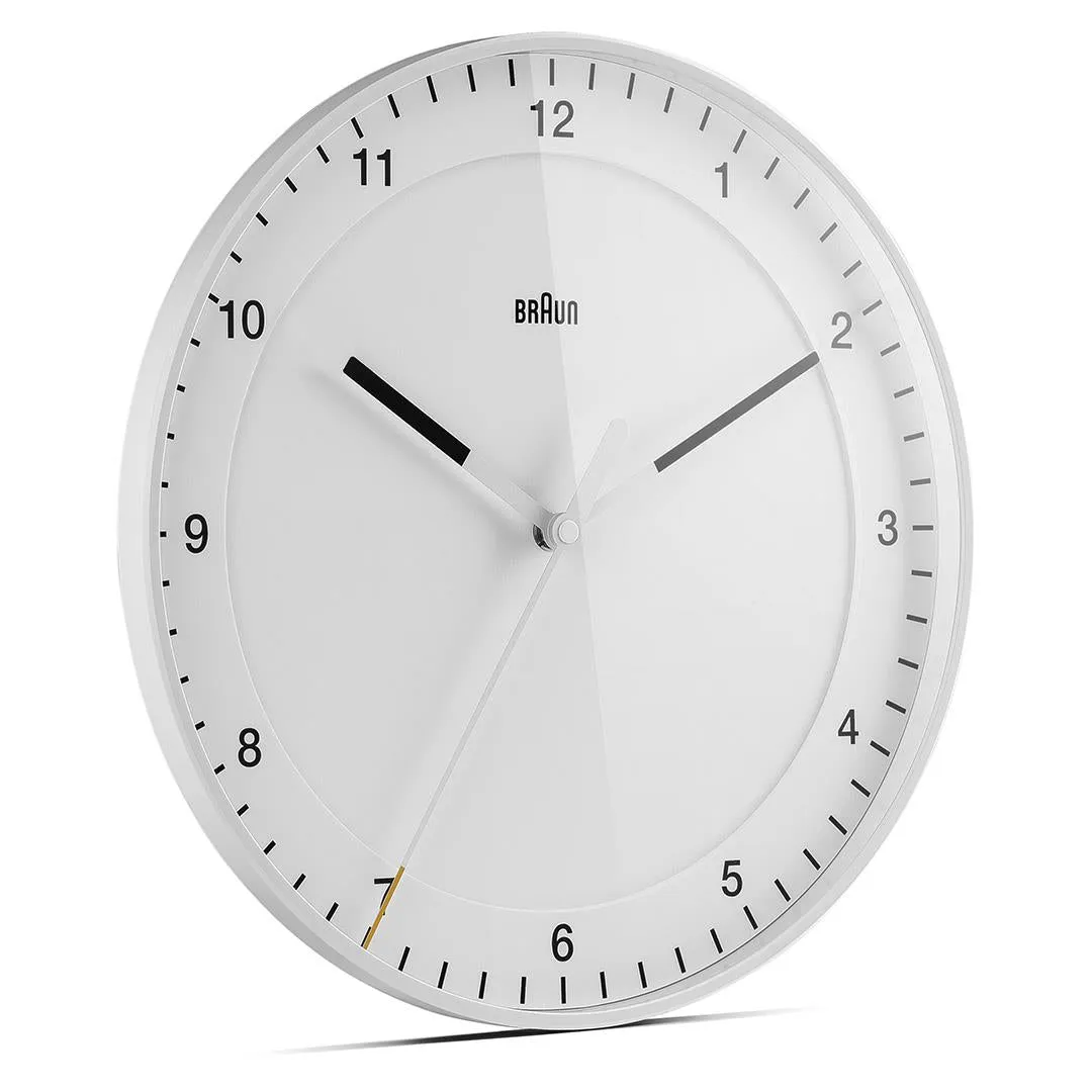 BC17 Braun classic large analogue wall clock - white