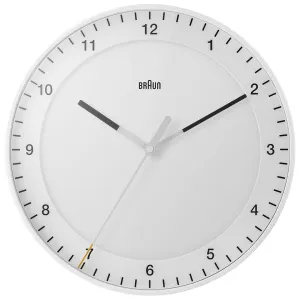 BC17 Braun classic large analogue wall clock - white