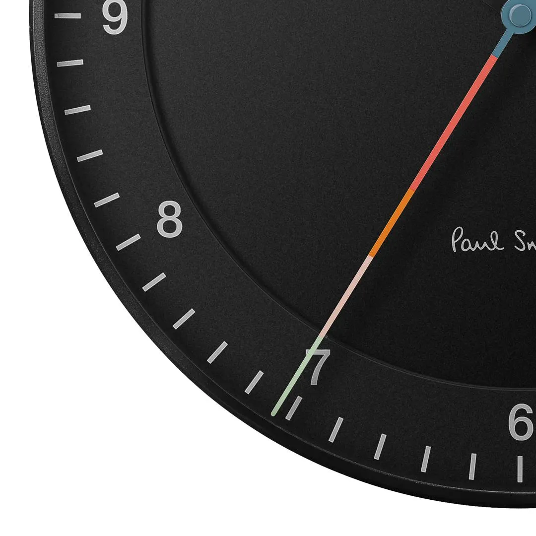 BC17 Braun x Paul Smith limited edition classic large analogue wall clock - black