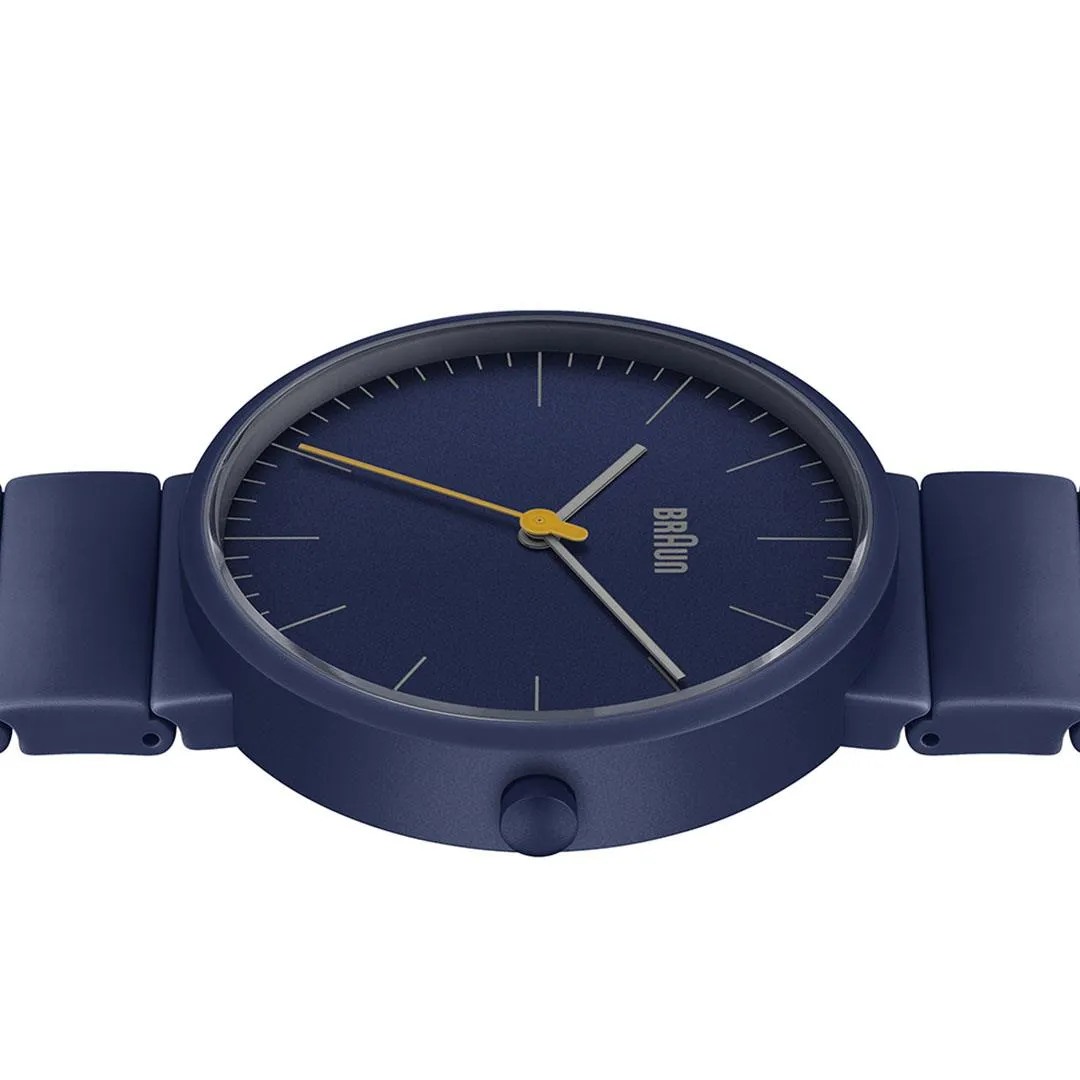 BN0171 Braun unisex classic watch - blue dial and blue ceramic bracelet