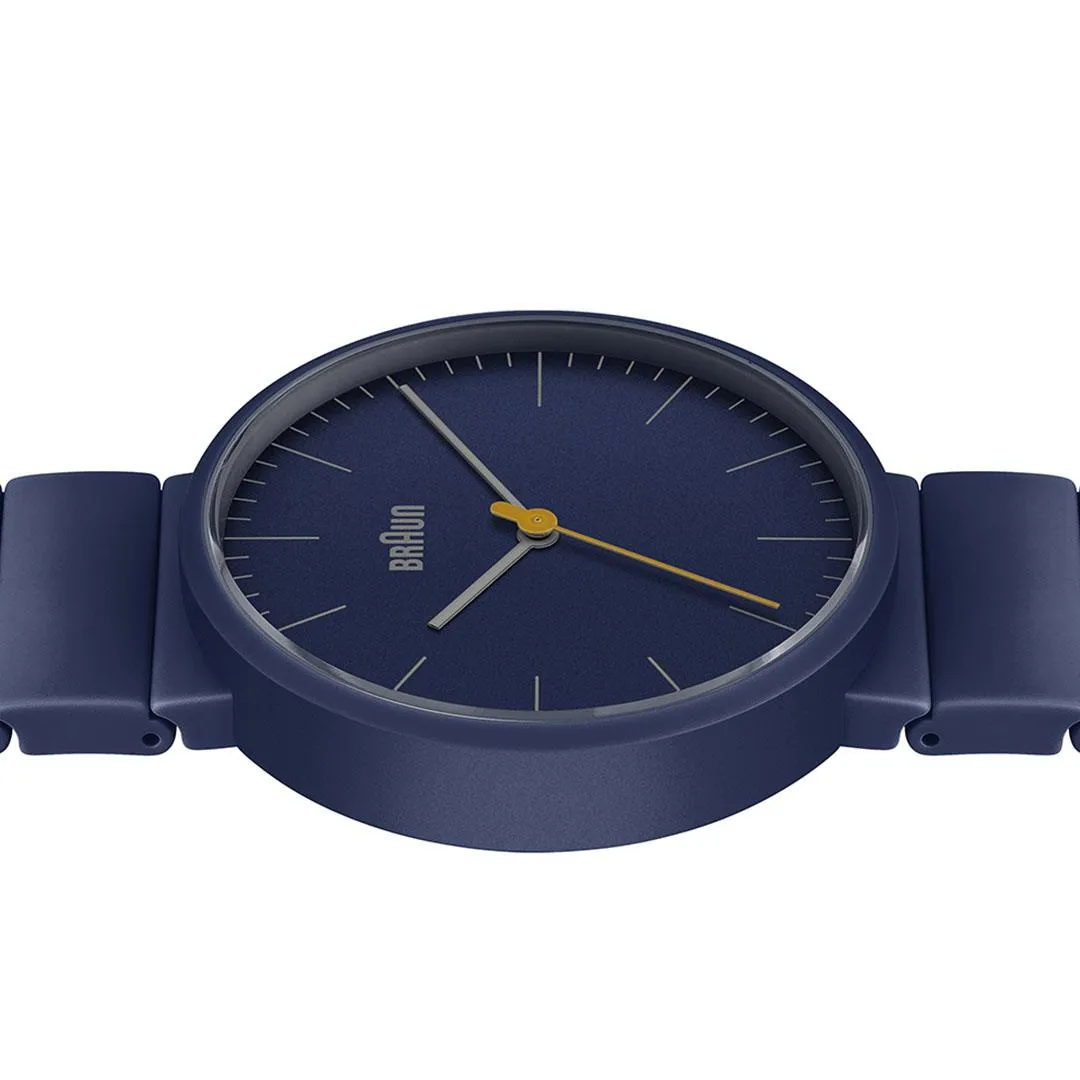 BN0171 Braun unisex classic watch - blue dial and blue ceramic bracelet