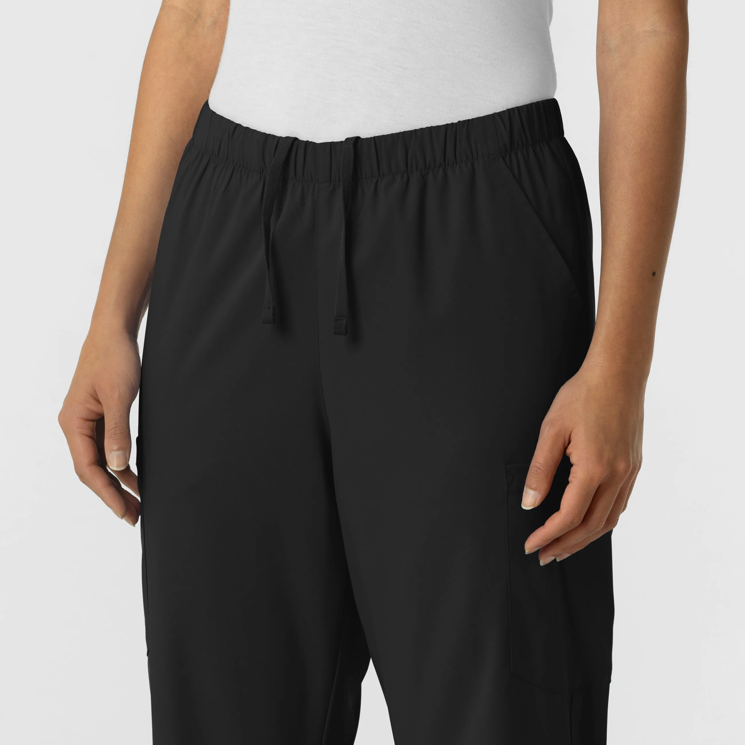 Boundless Unisex Straight Leg Scrub Pant - Black