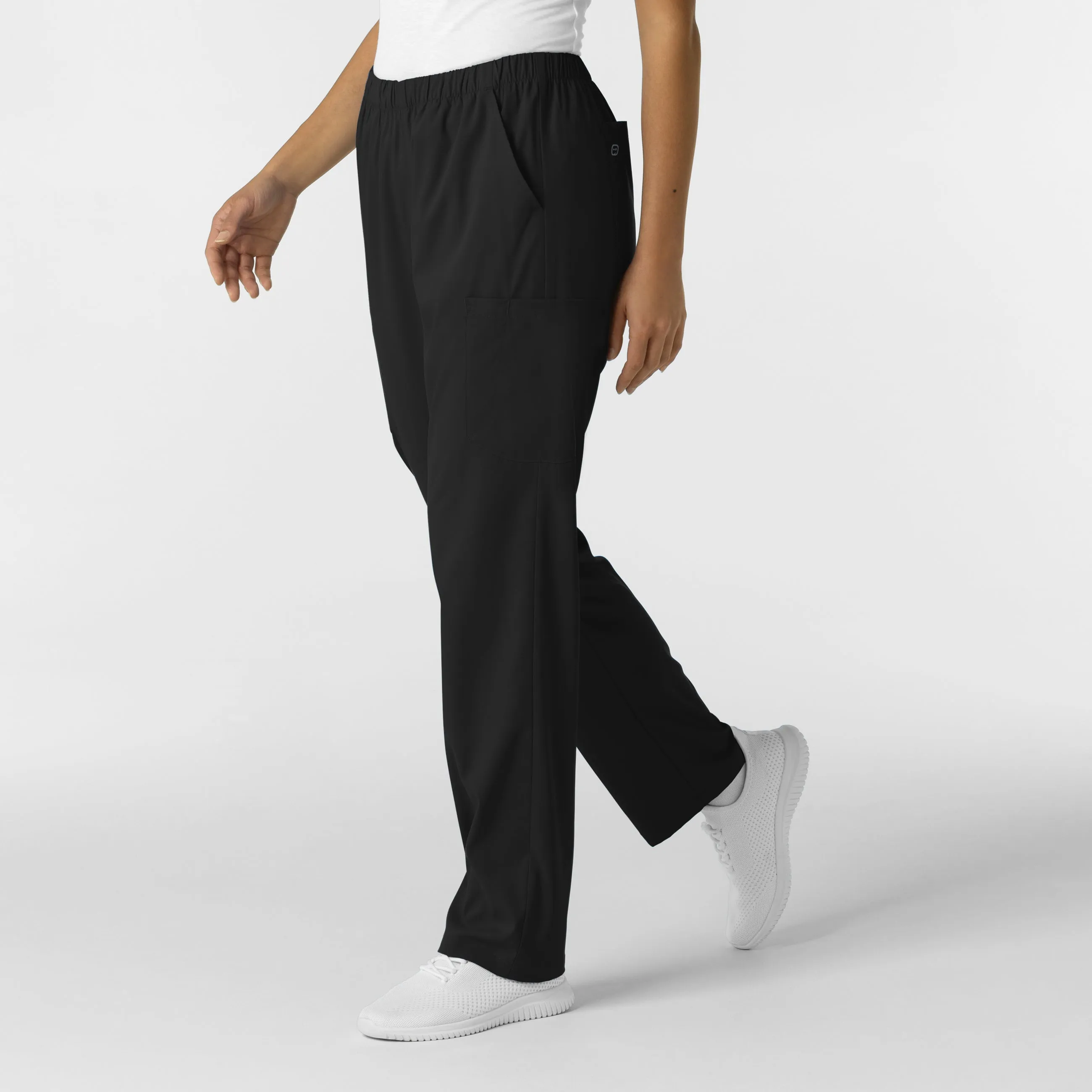 Boundless Unisex Straight Leg Scrub Pant - Black
