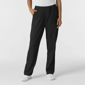 Boundless Unisex Straight Leg Scrub Pant - Black