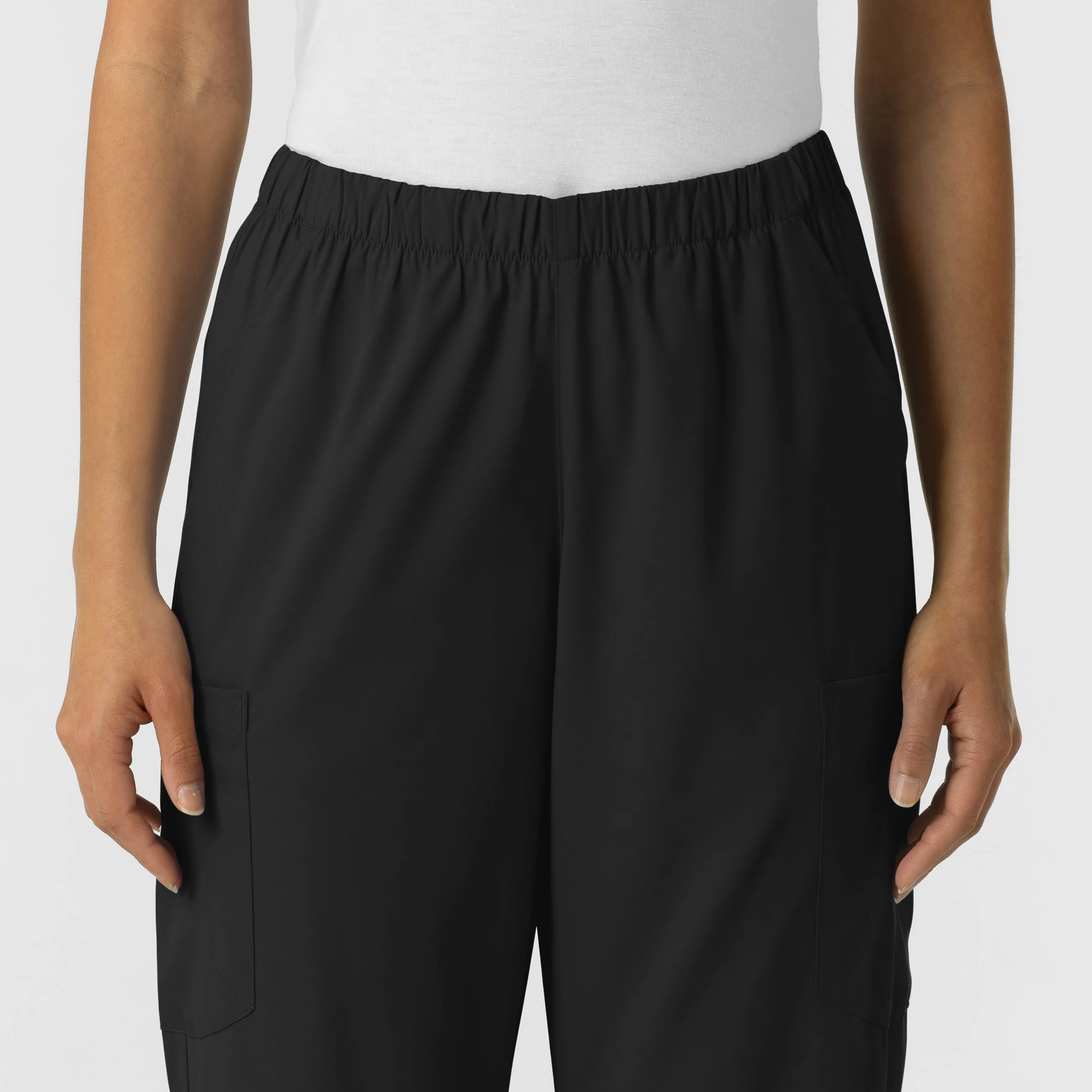 Boundless Unisex Straight Leg Scrub Pant - Black
