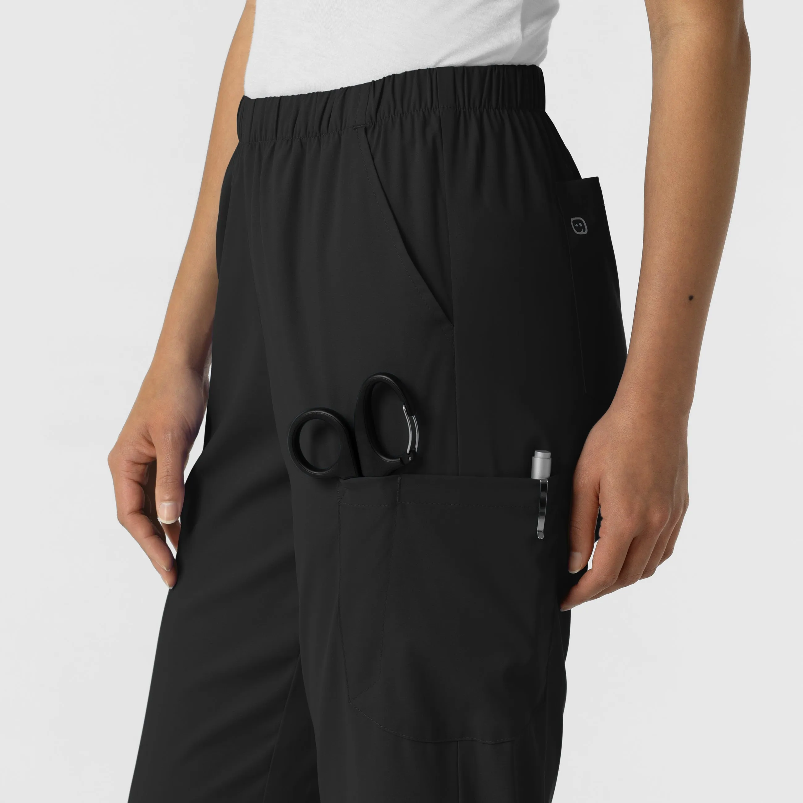Boundless Unisex Straight Leg Scrub Pant - Black