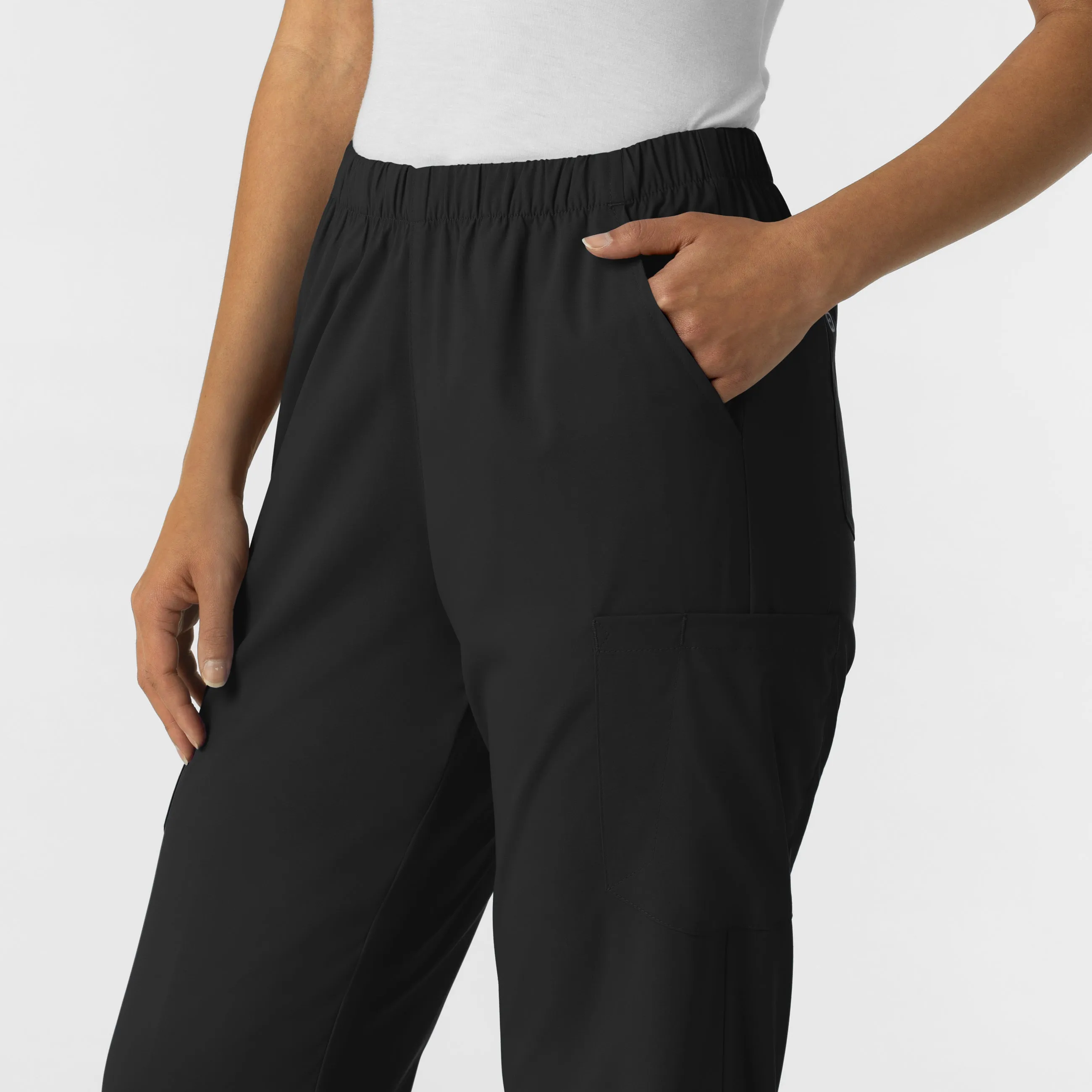Boundless Unisex Straight Leg Scrub Pant - Black