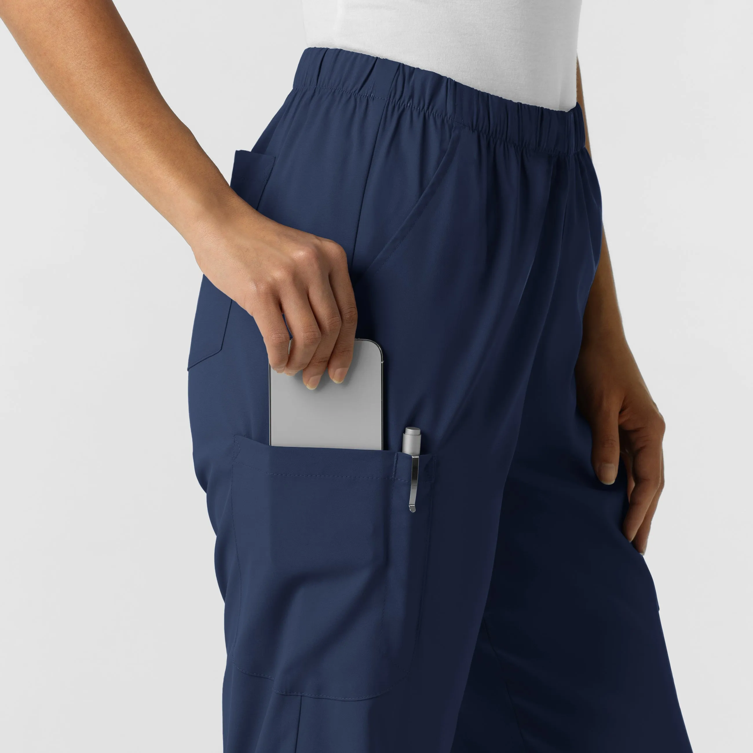 Boundless Unisex Straight Leg Scrub Pant - Navy