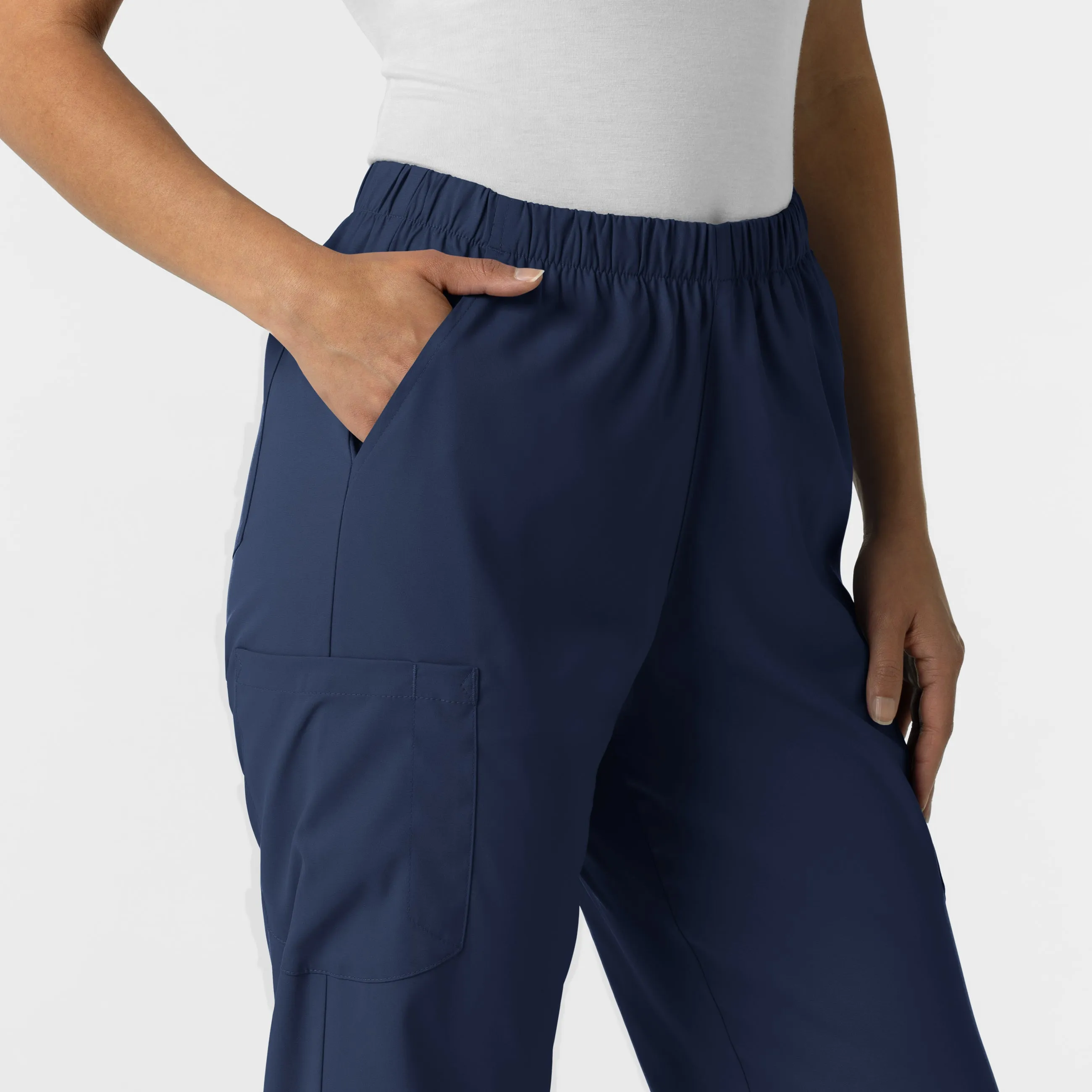 Boundless Unisex Straight Leg Scrub Pant - Navy