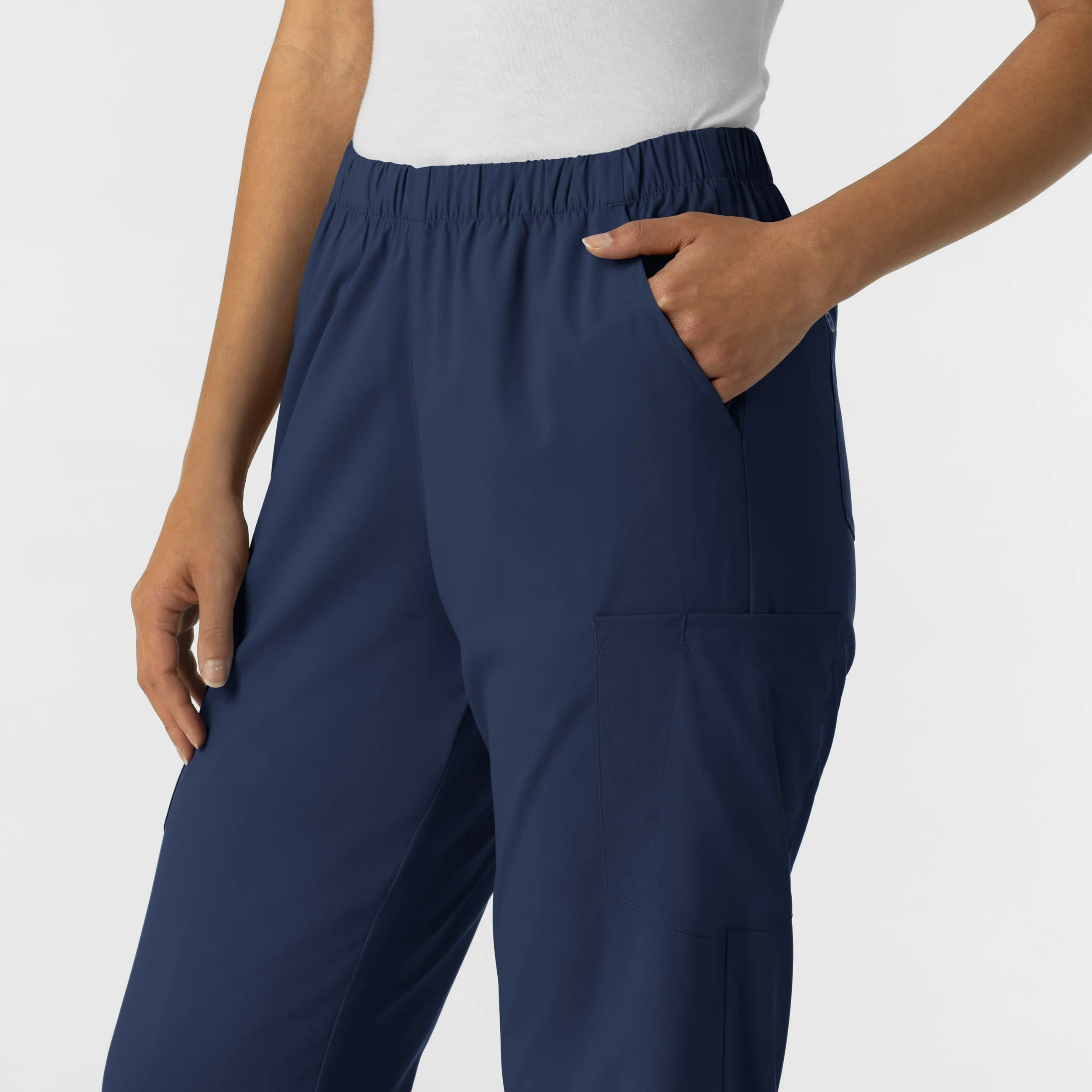 Boundless Unisex Straight Leg Scrub Pant - Navy
