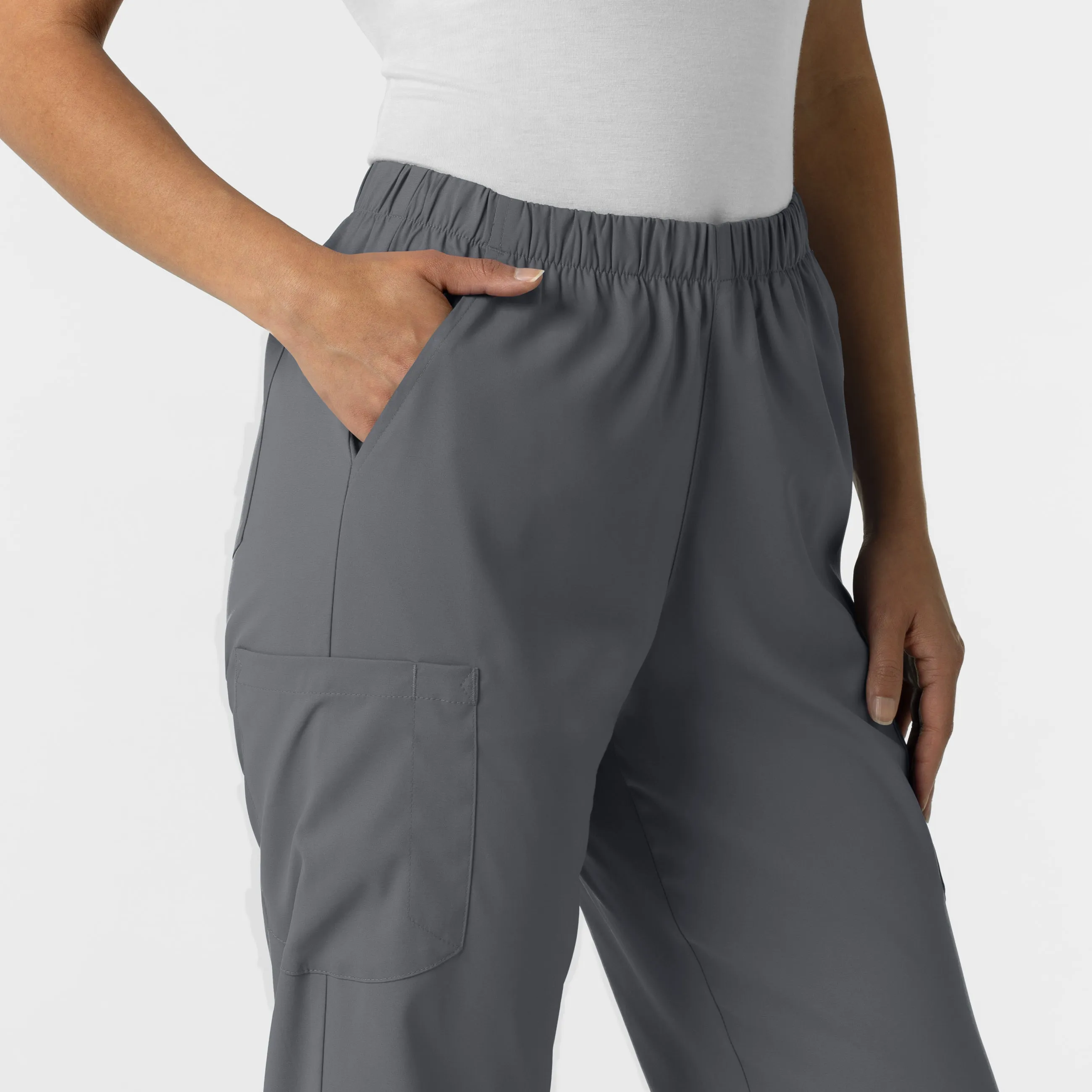Boundless Unisex Straight Leg Scrub Pant - Pewter
