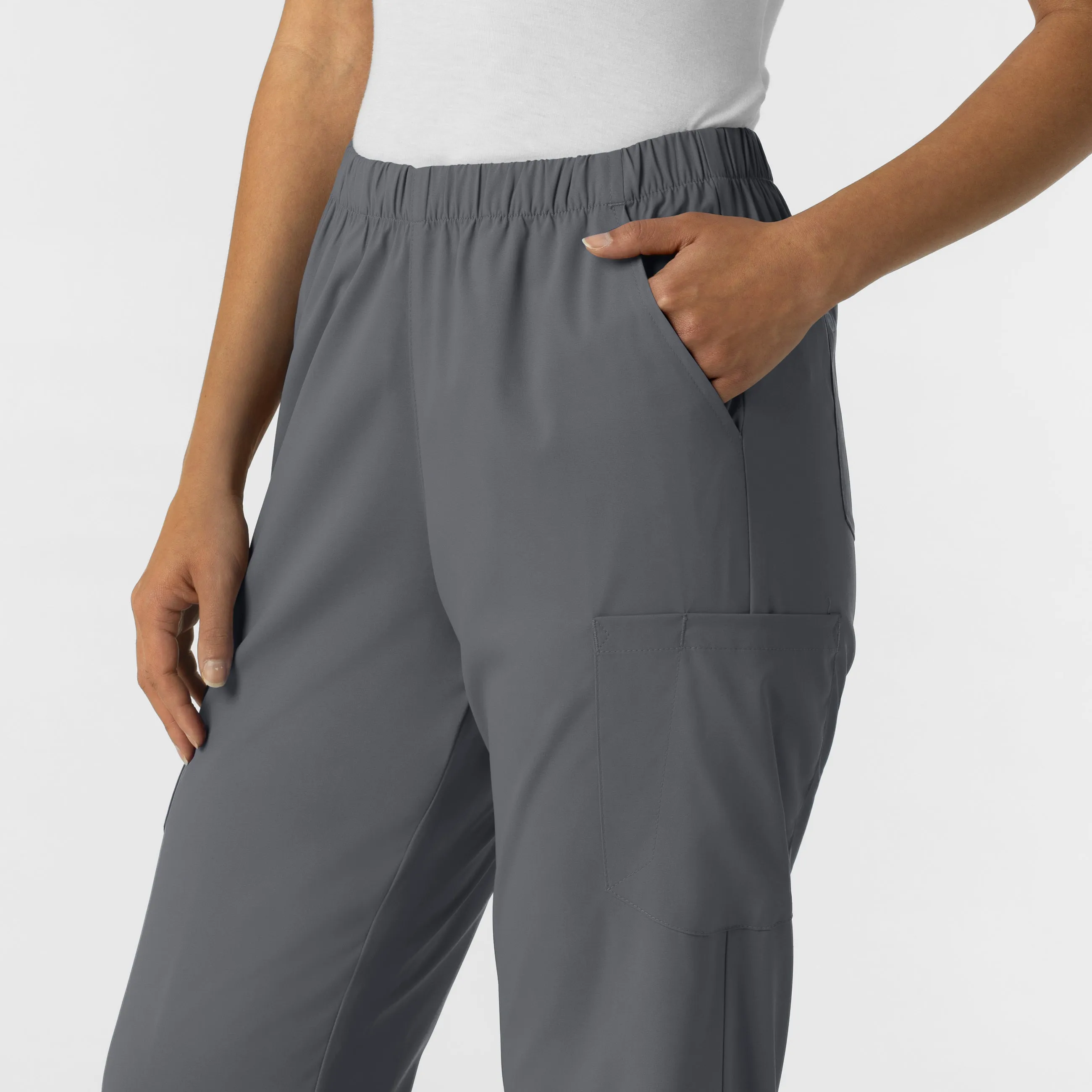Boundless Unisex Straight Leg Scrub Pant - Pewter
