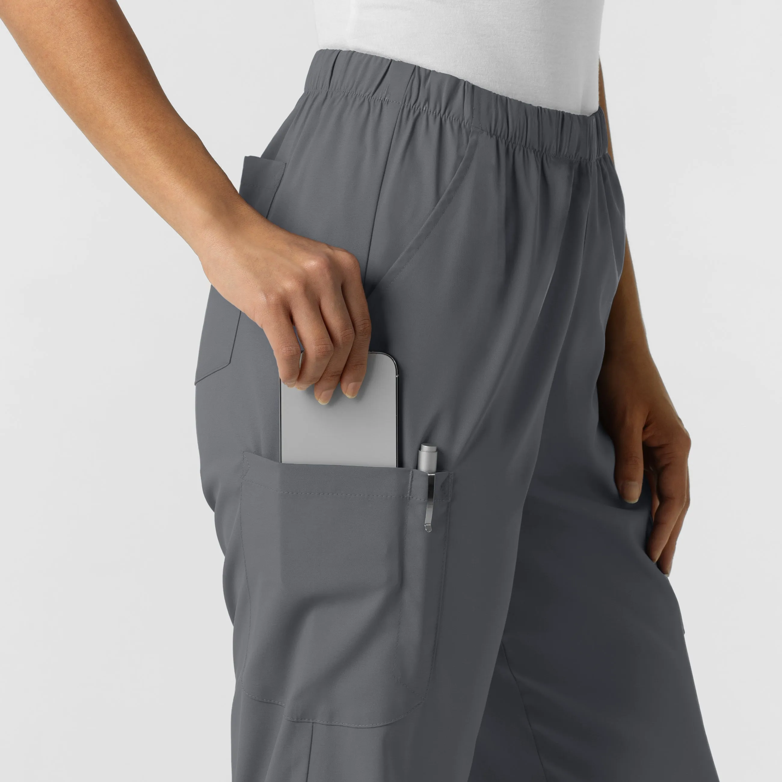 Boundless Unisex Straight Leg Scrub Pant - Pewter