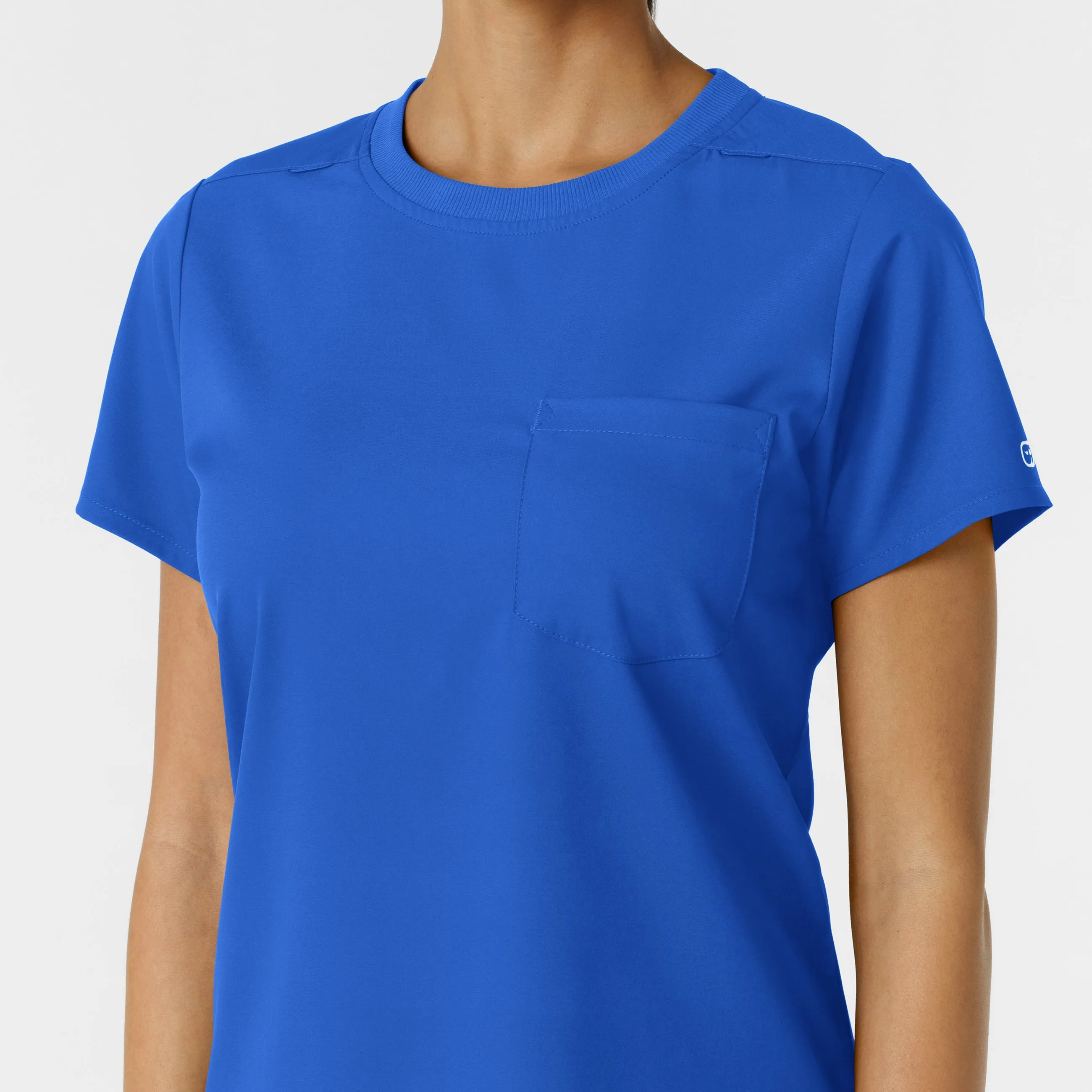 Boundless Women's Classic Crew Neck Scrub Top - Royal