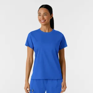 Boundless Women's Classic Crew Neck Scrub Top - Royal