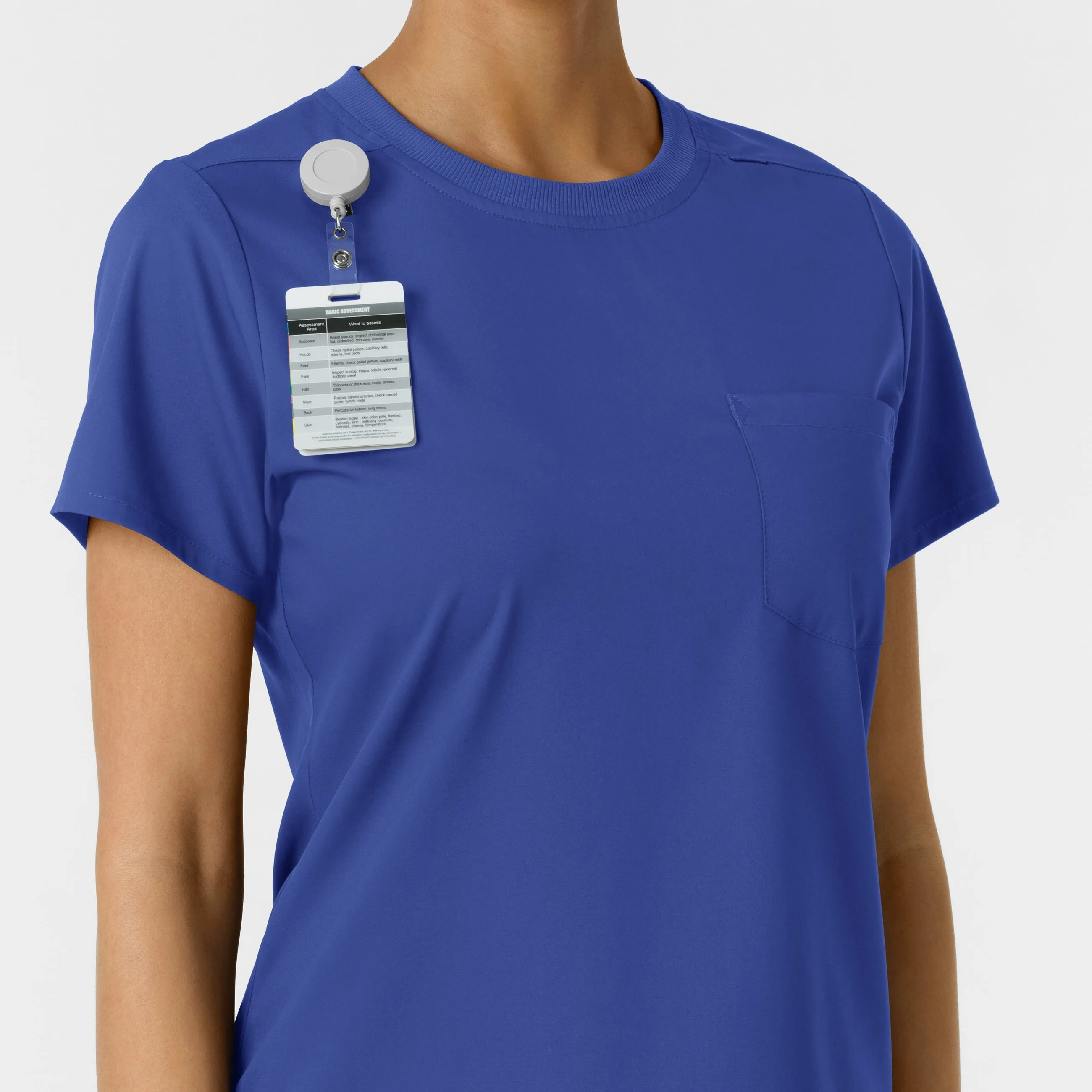 Boundless Women's Crew Neck Scrub Top - Galaxy Blue