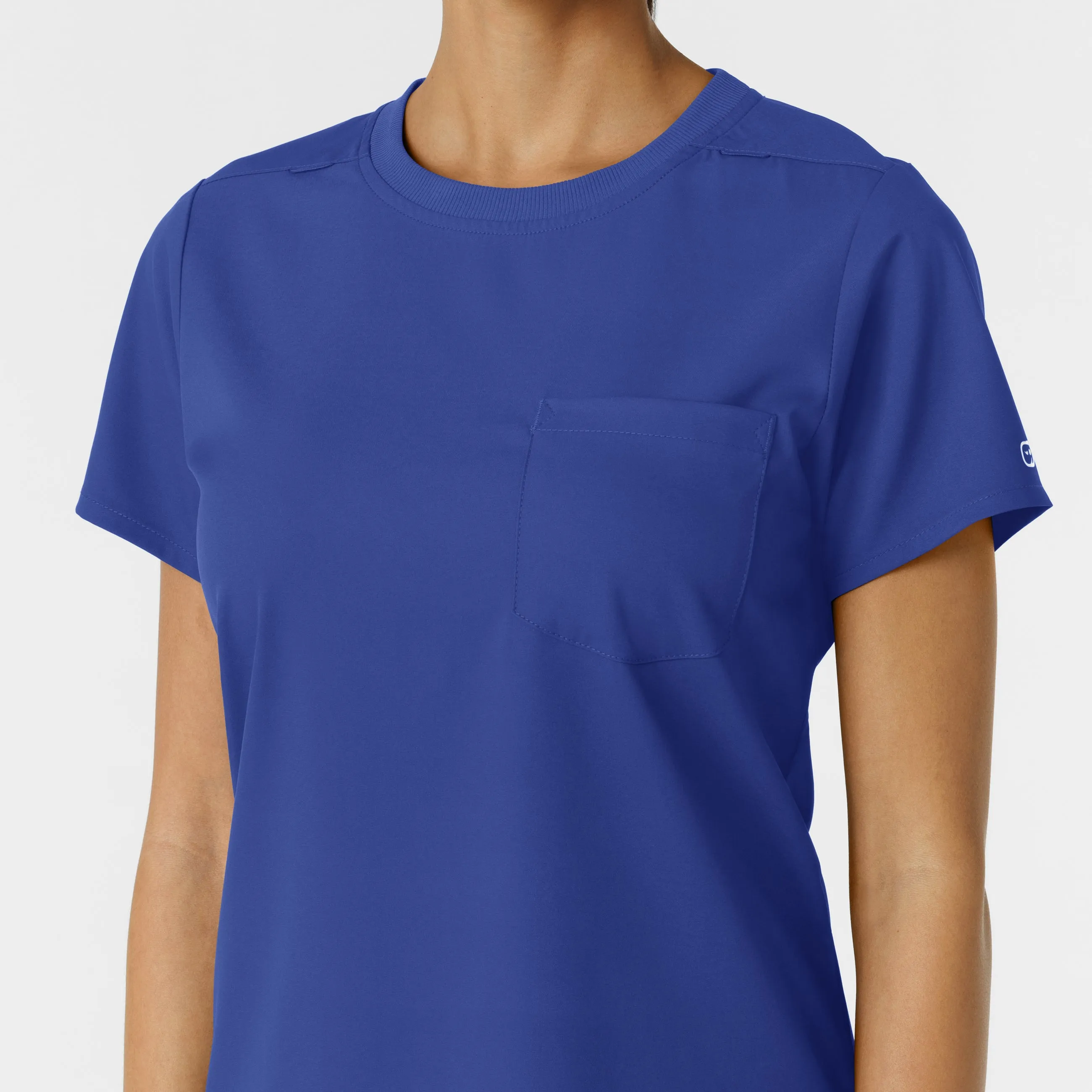 Boundless Women's Crew Neck Scrub Top - Galaxy Blue