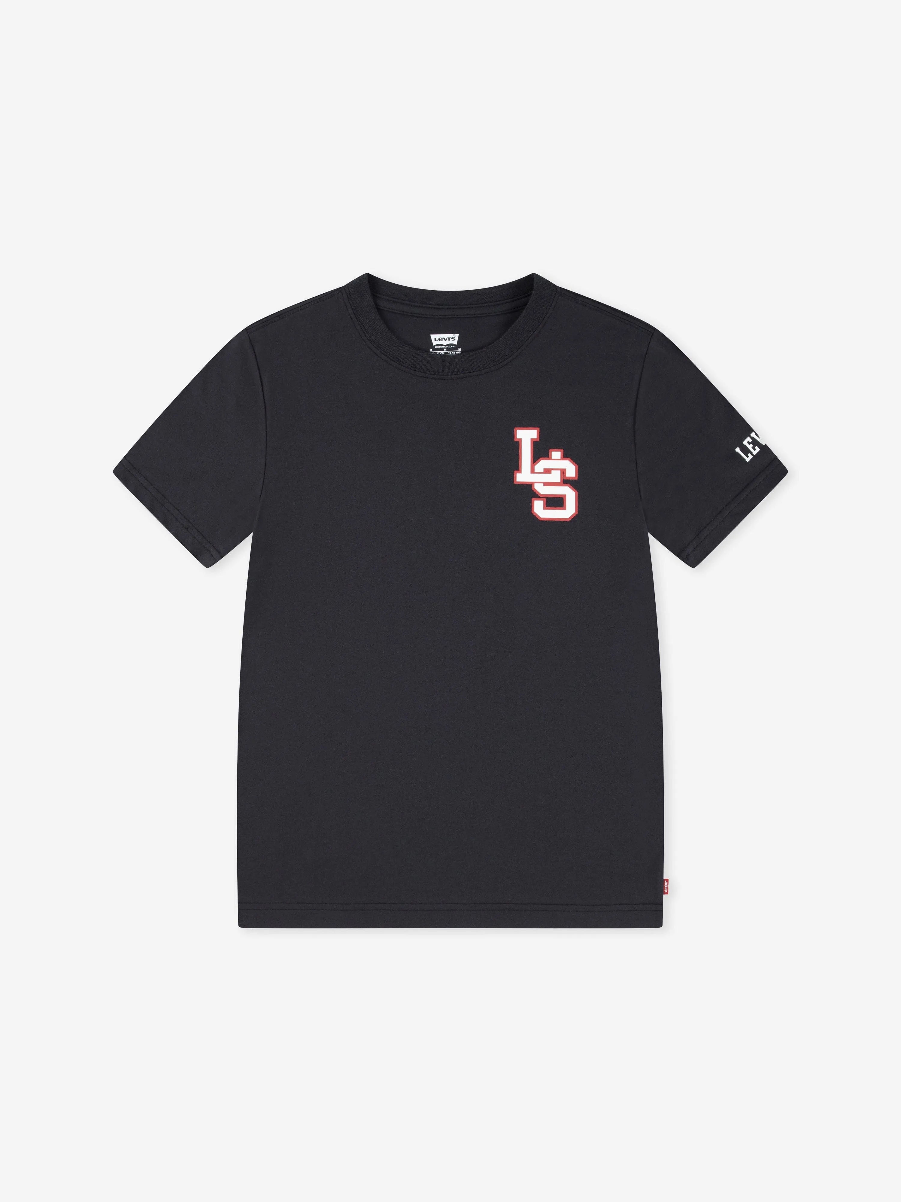 Boys LS Monogram T-Shirt in Black