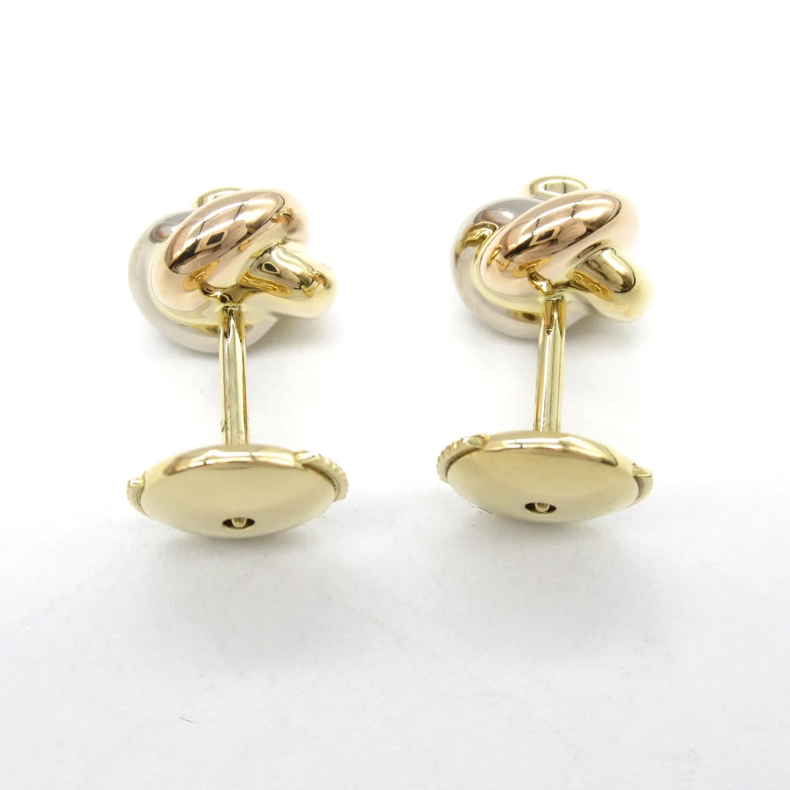 Cartier Trinity Diamond Earrings K18 Gold
