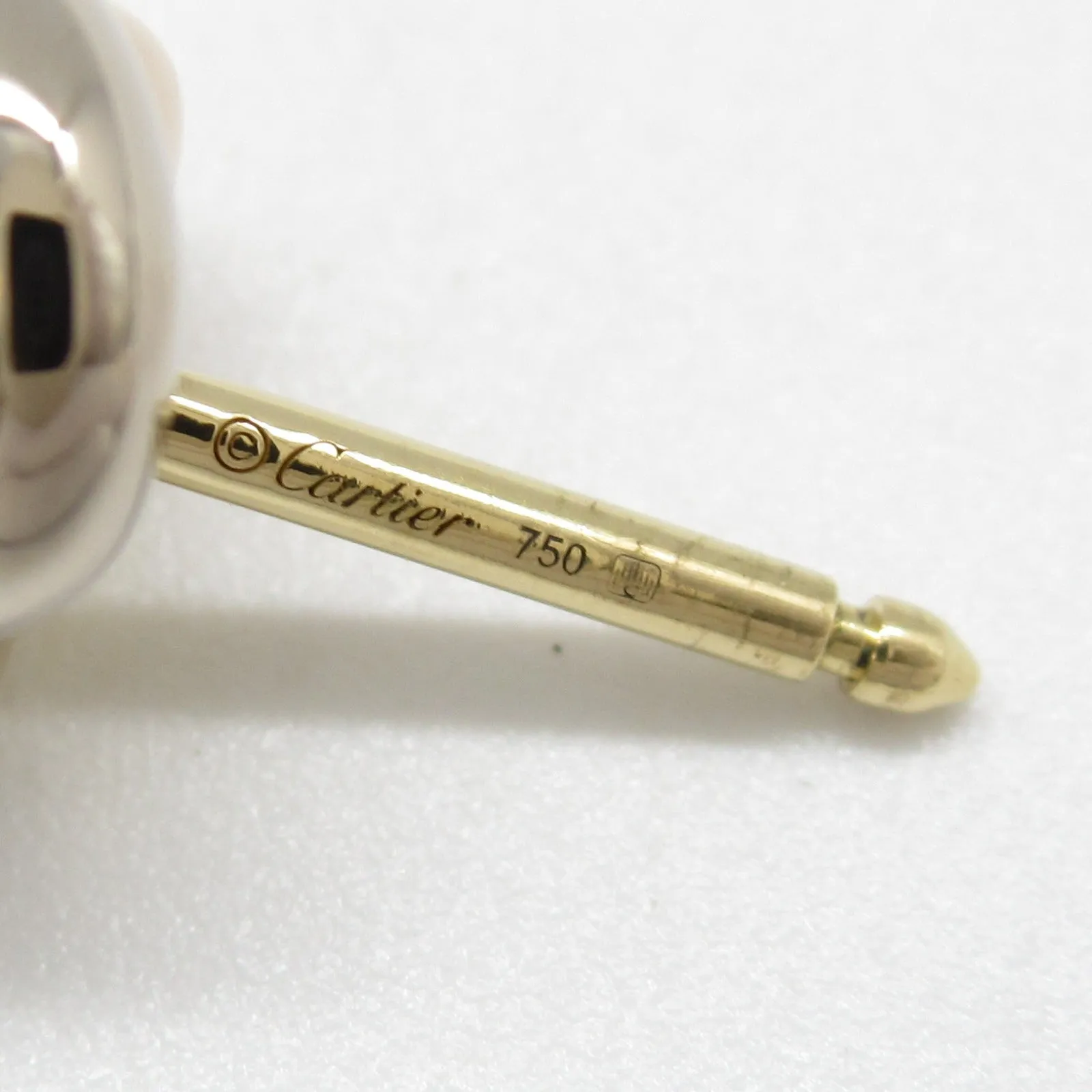 Cartier Trinity Diamond Earrings K18 Gold