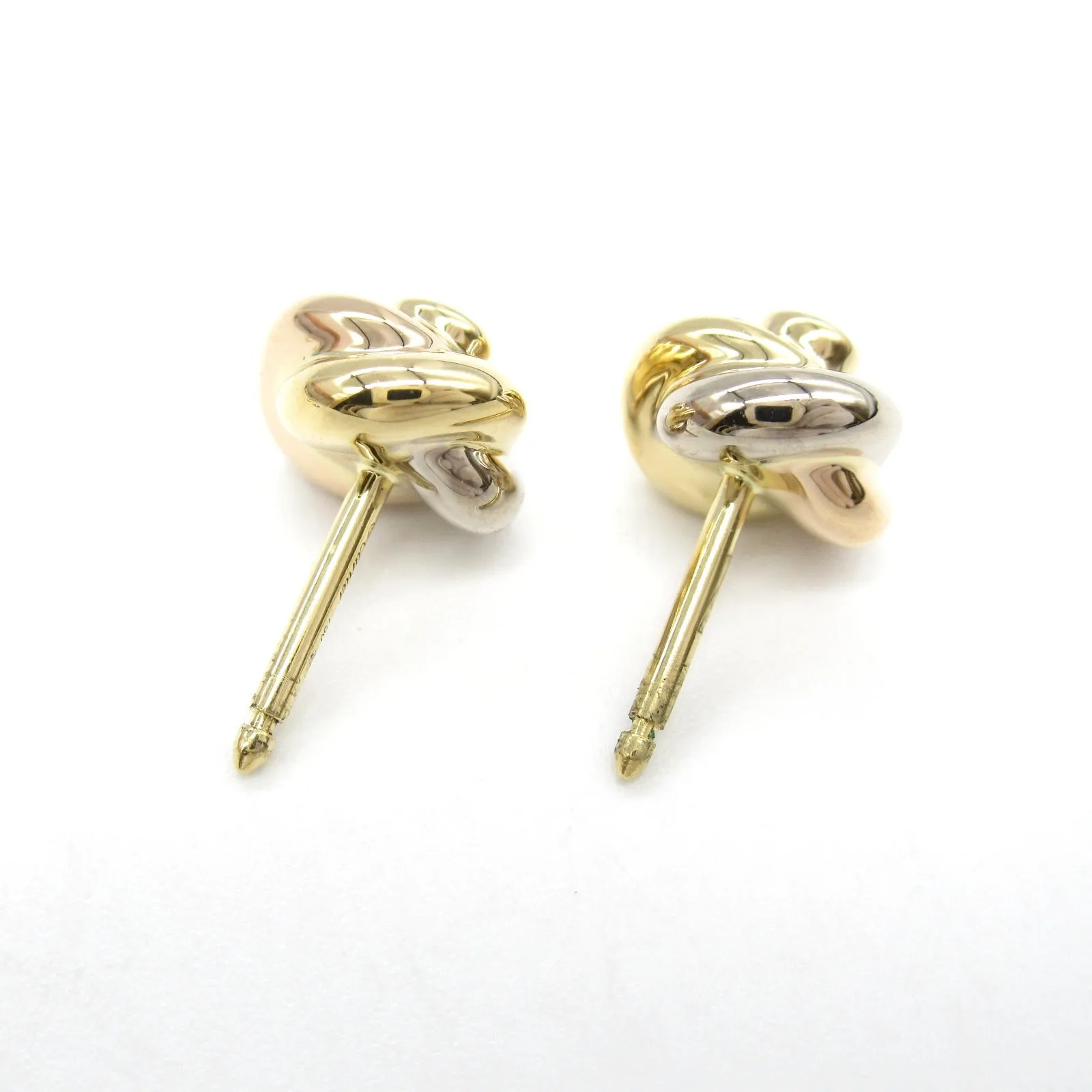 Cartier Trinity Diamond Earrings K18 Gold