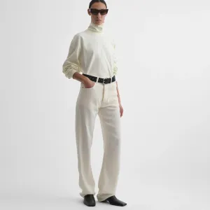 CLASSIC JEANS | off white silk viscose