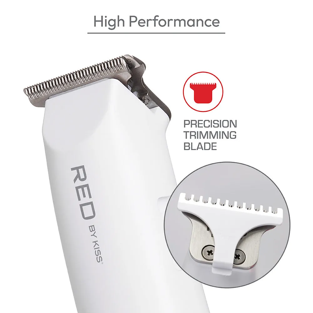 Cordless Rechargeable Mini Trimmer - Red by Kiss
