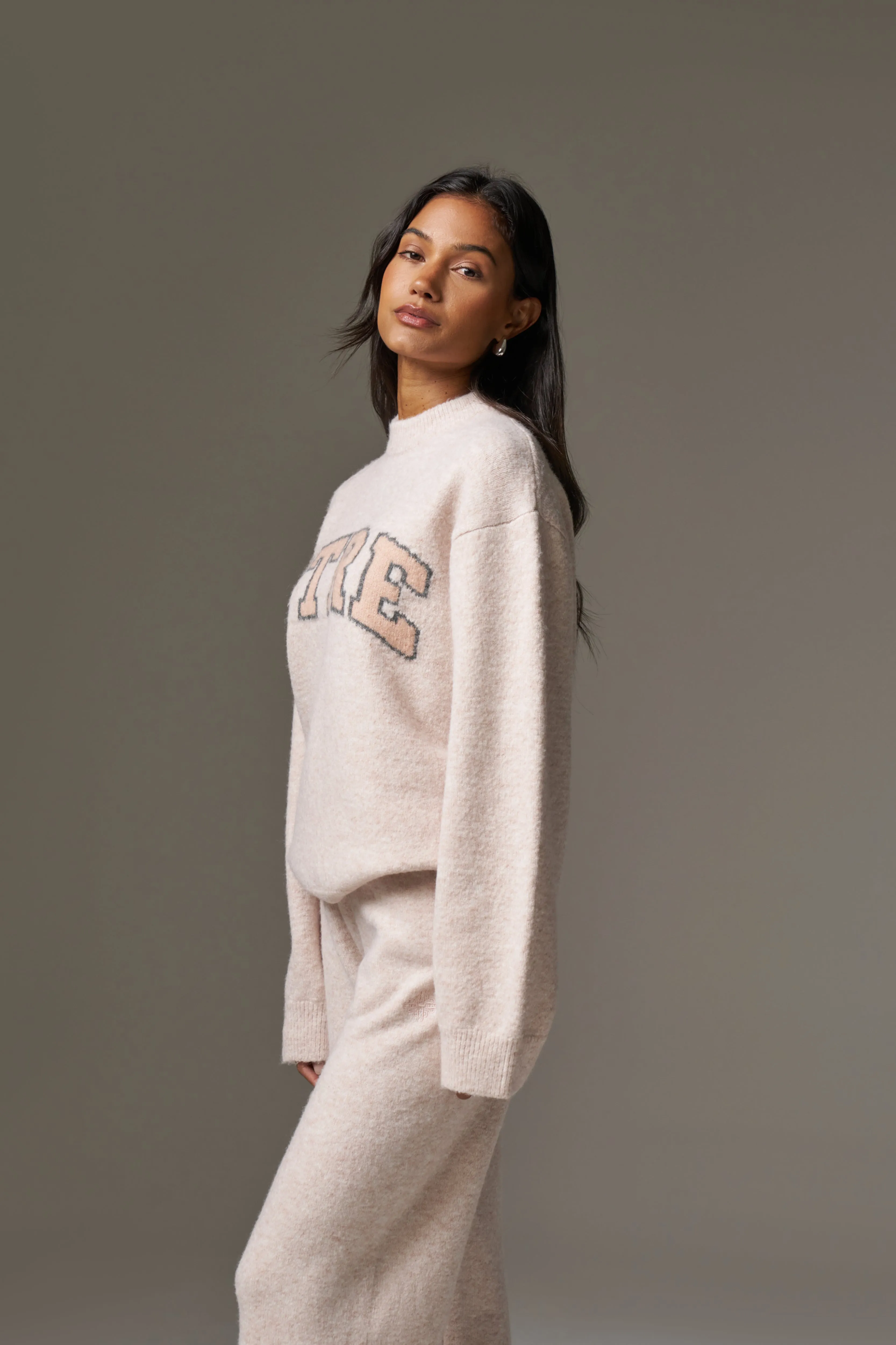CTRE KNITTED SWEATSHIRT - PINK