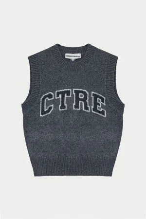 CTRE KNITTED VEST - GREY
