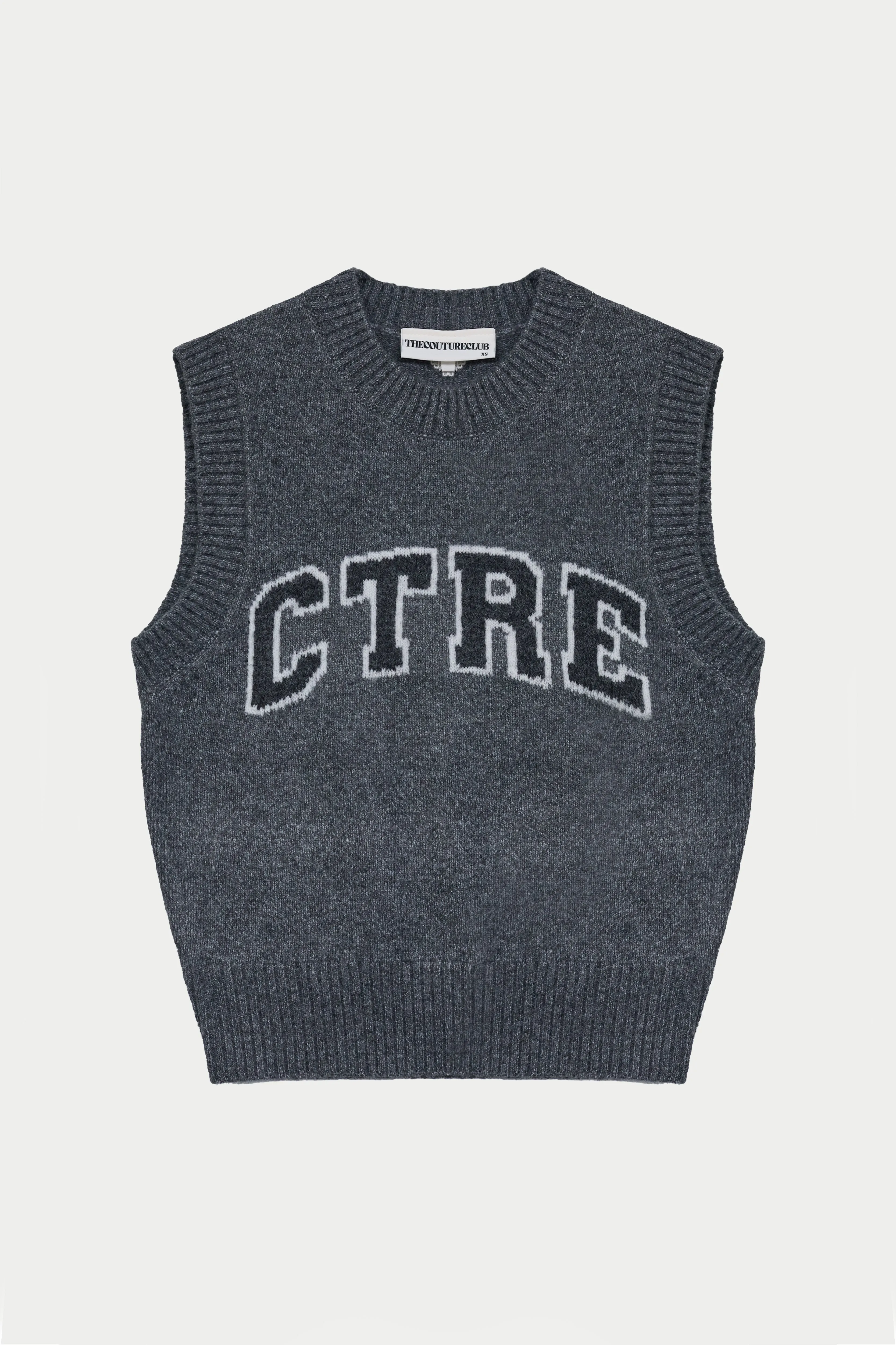 CTRE KNITTED VEST - GREY