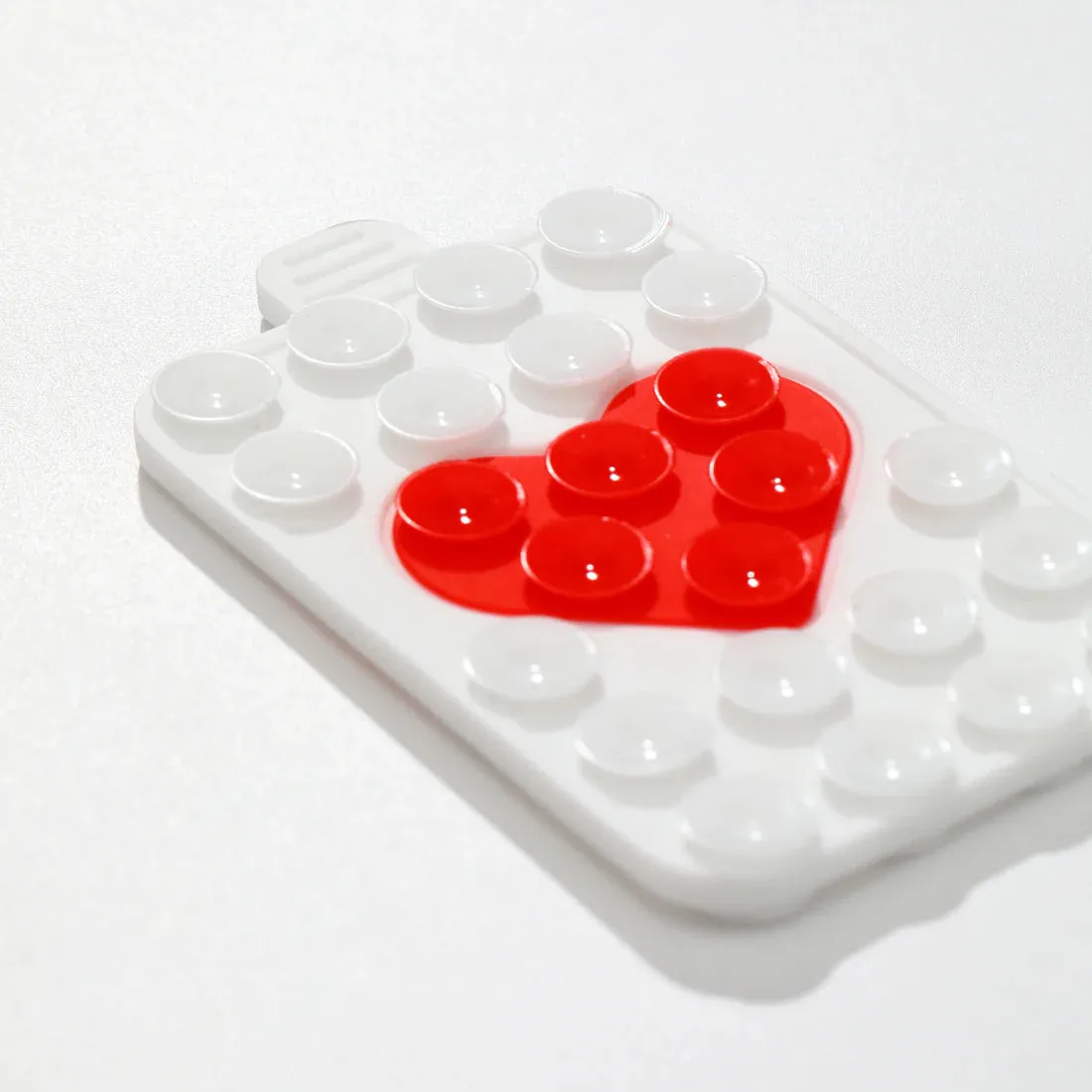 Double Heart Bestie White/Red