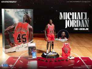 Enterbay Real Masterpieces 1/6 NBA Chicago Bulls Michael Jordan (I'm Back #45 Re-Issue Limited Edition) Sixth Scale Action Figure RM-1053