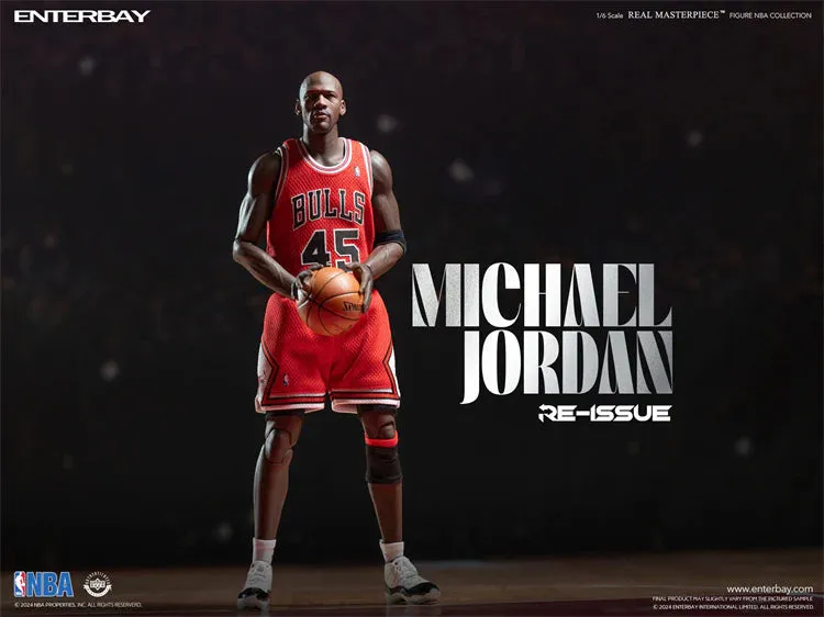 Enterbay Real Masterpieces 1/6 NBA Chicago Bulls Michael Jordan (I'm Back #45 Re-Issue Limited Edition) Sixth Scale Action Figure RM-1053