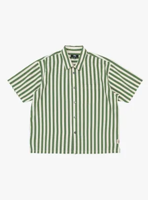 Flat Bottom Stripe Shirt Green