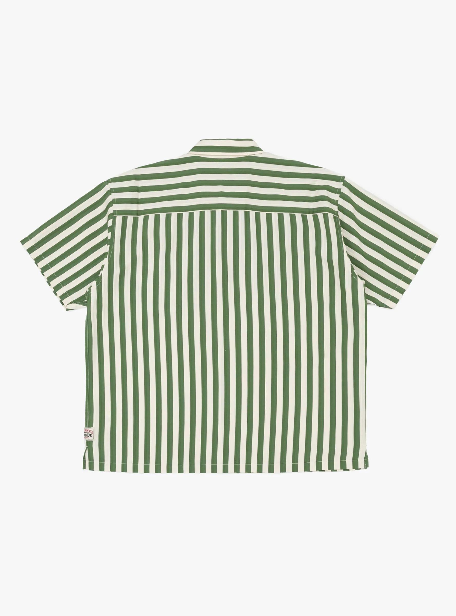 Flat Bottom Stripe Shirt Green