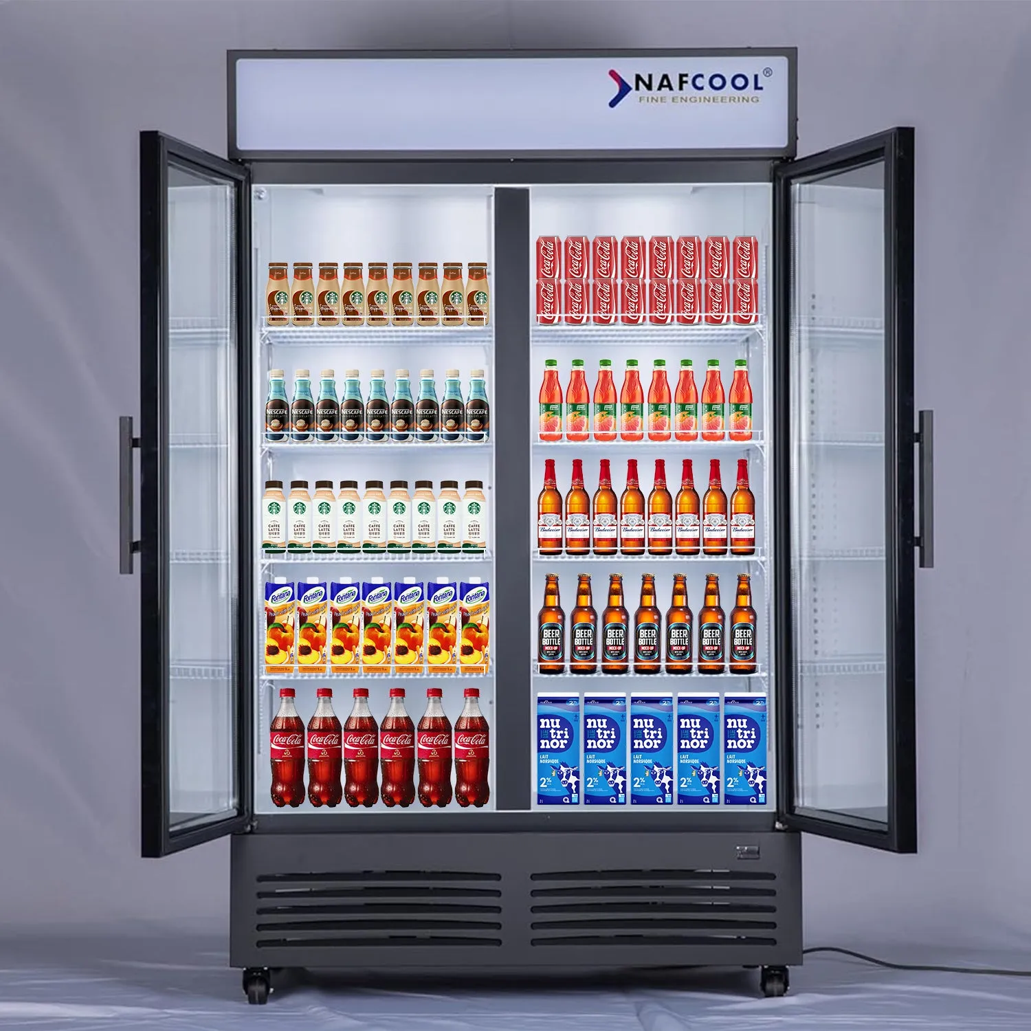 ‎GDR47(H) 47.2'' Width Two Section Swing Glass Door Merchandiser Refrigerator Model