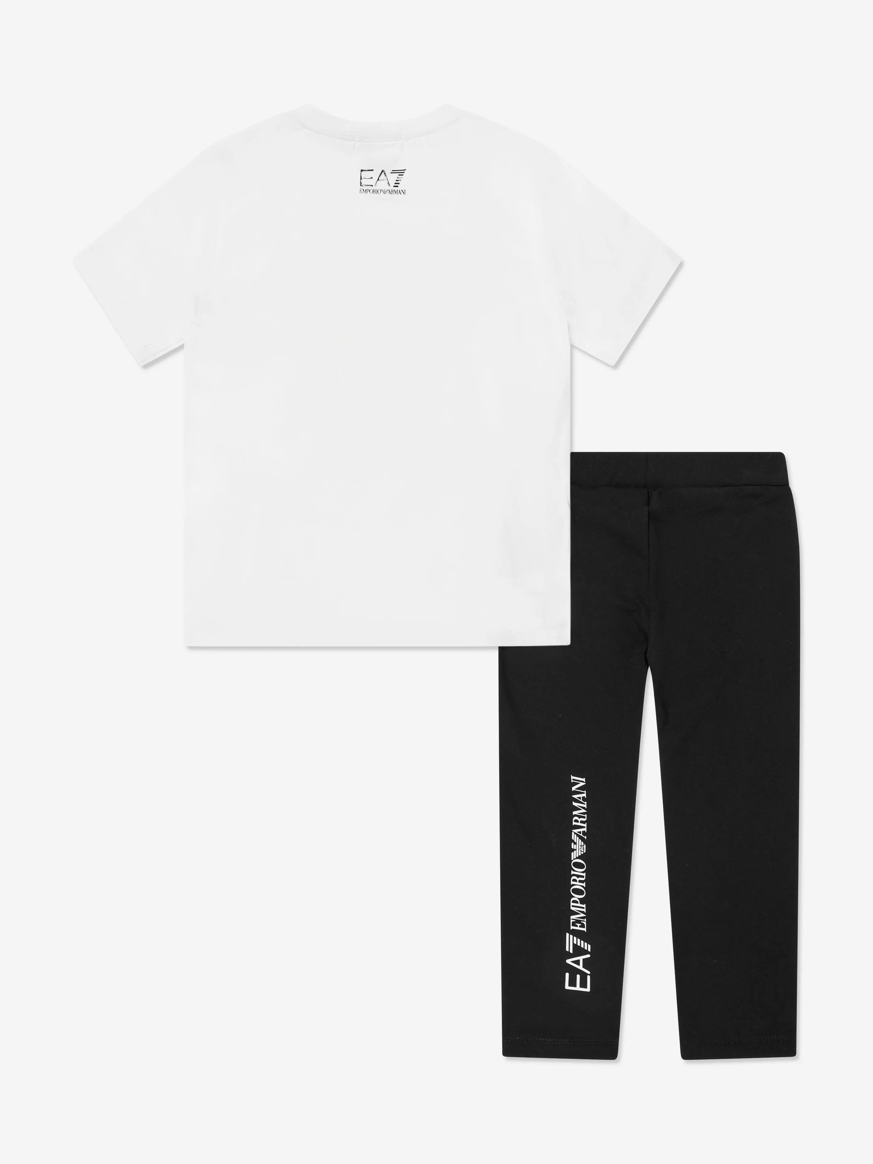 Girls Logo Short Set in White
