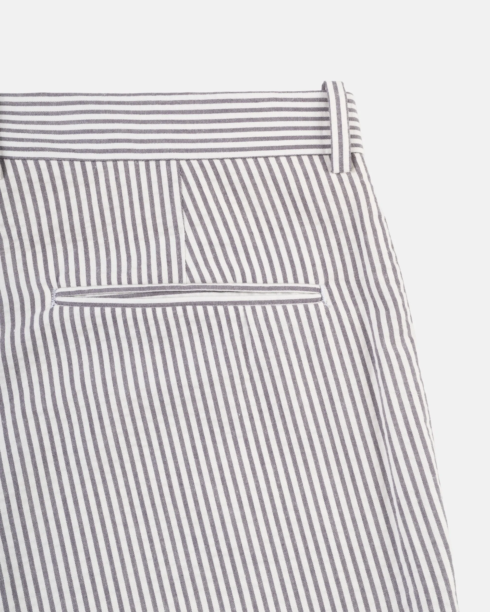 GREY/WHITE SEERSUCKER TROUSERS