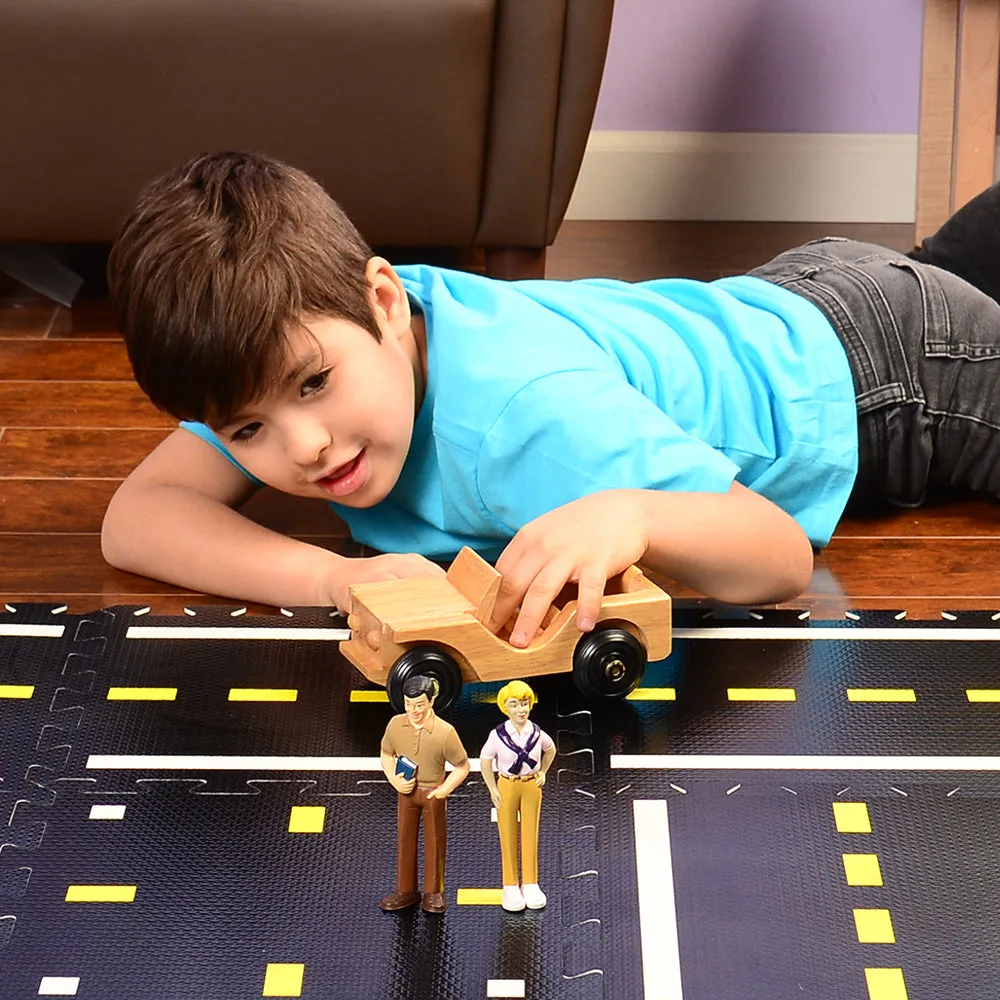 Hardwood Jeep Toy | Pretend Play Vehicle