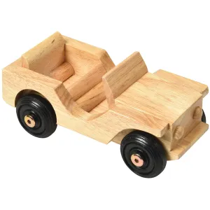 Hardwood Jeep Toy | Pretend Play Vehicle