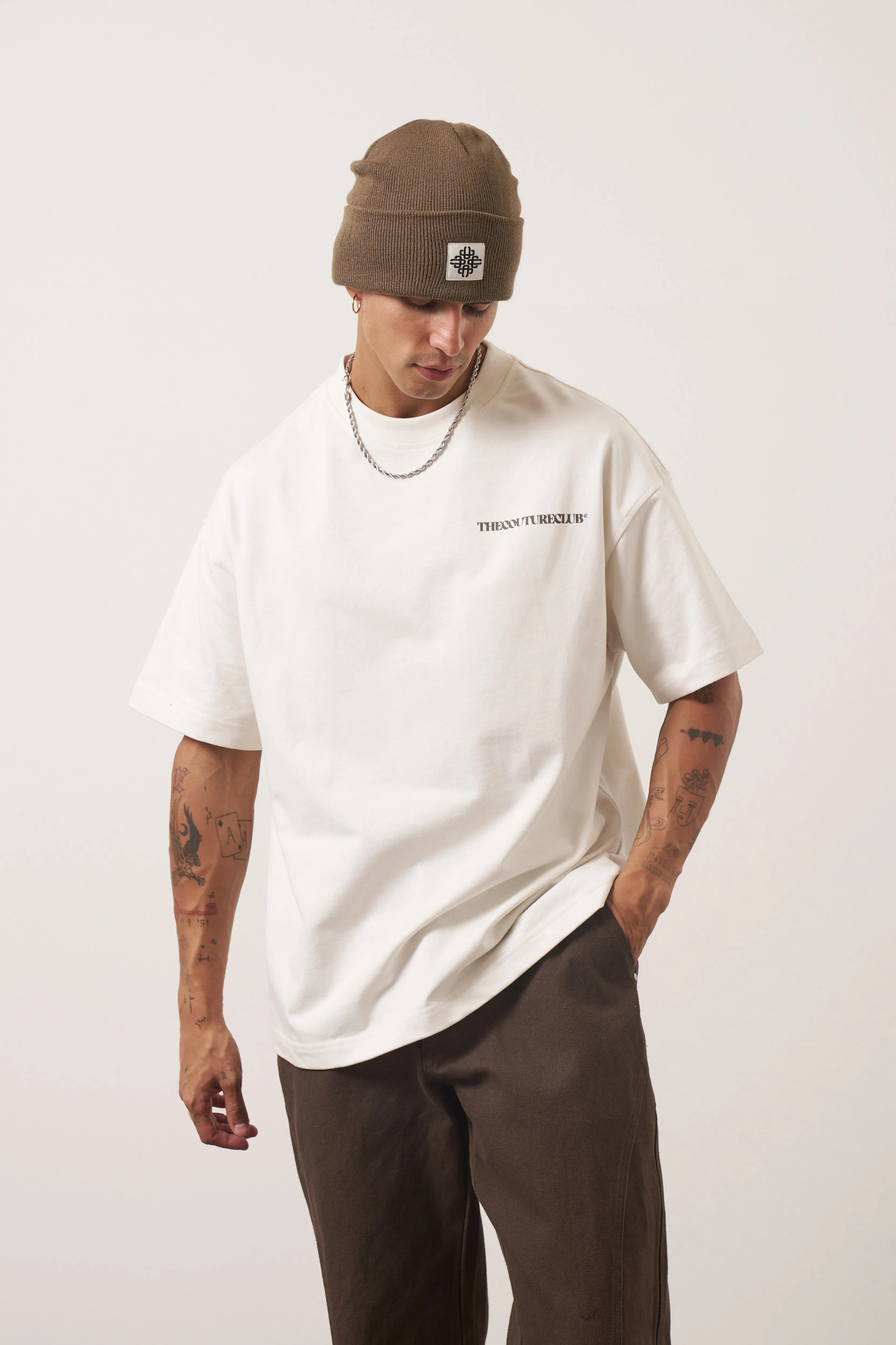 HEAVYWEIGHT COPYRIGHT T-SHIRT - OFF WHITE